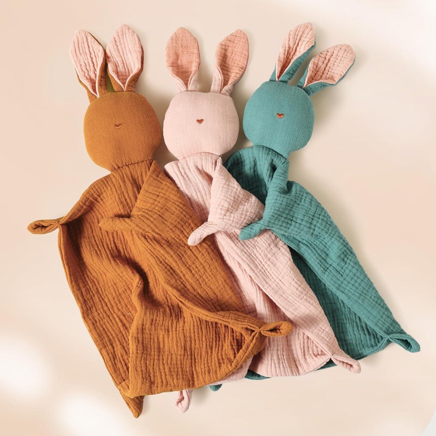 Manta de Seguridad Lovey Insular Conejo 29x29 cm Algodón Orgánico