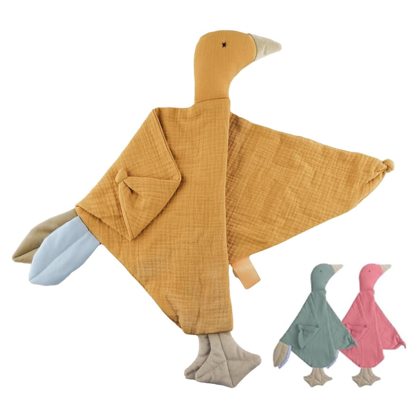 Manta de Seguridad Lovey para Bebés Ganso 47.6 cm Algodón Orgánico