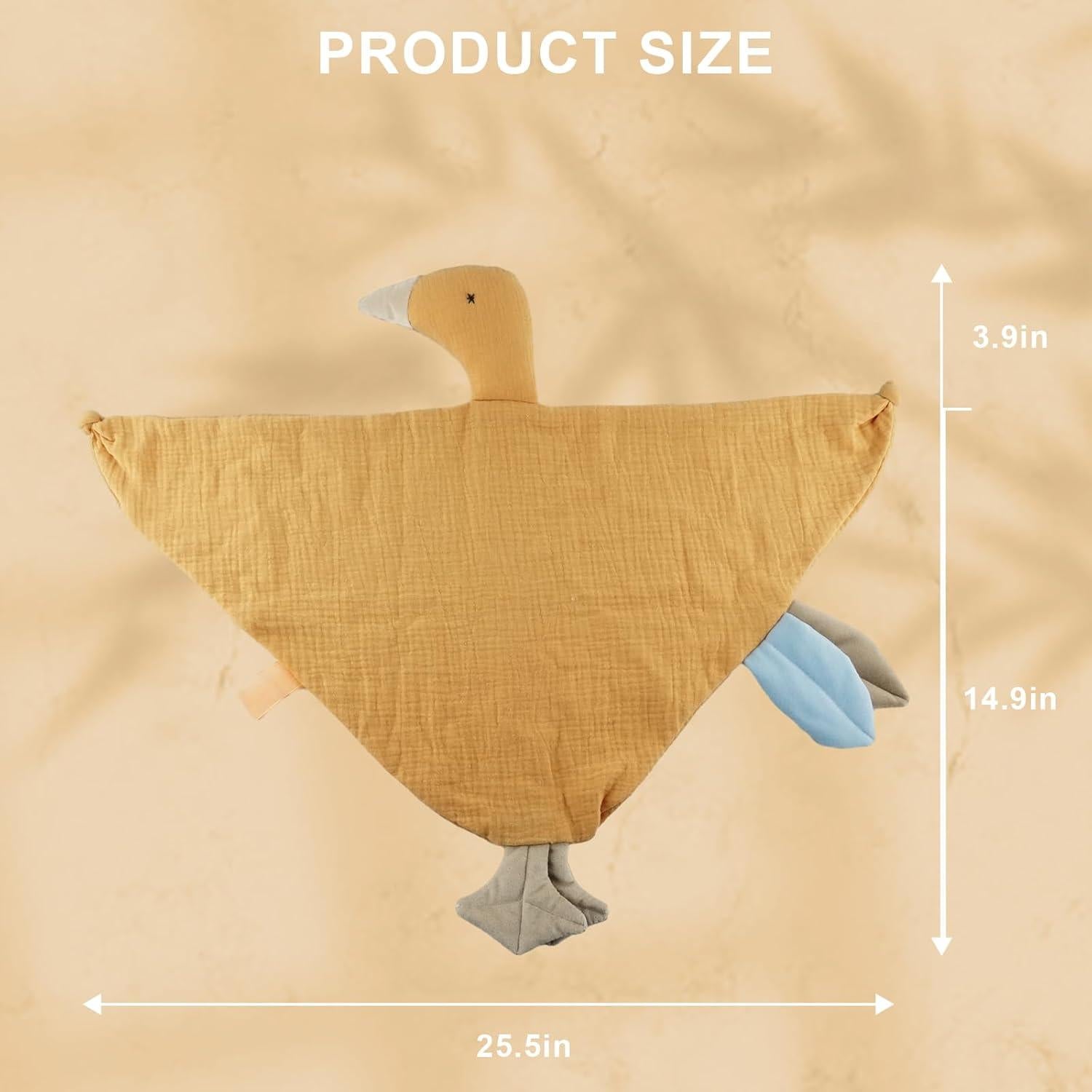 Manta de Seguridad Lovey para Bebés Ganso 47.6 cm Algodón Orgánico