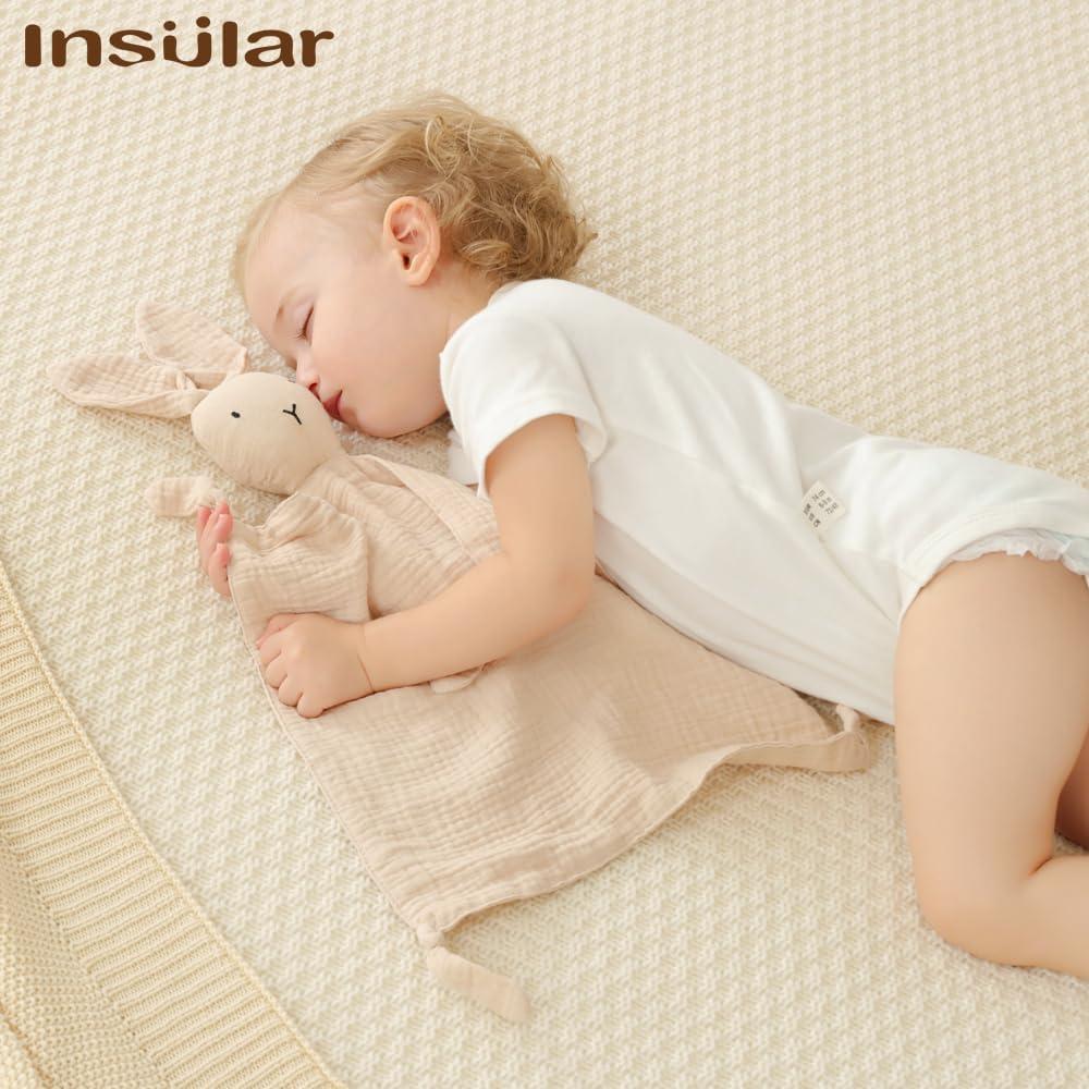 Manta Lovey Insular de Algodón Orgánico para Bebés - Set 2 Piezas