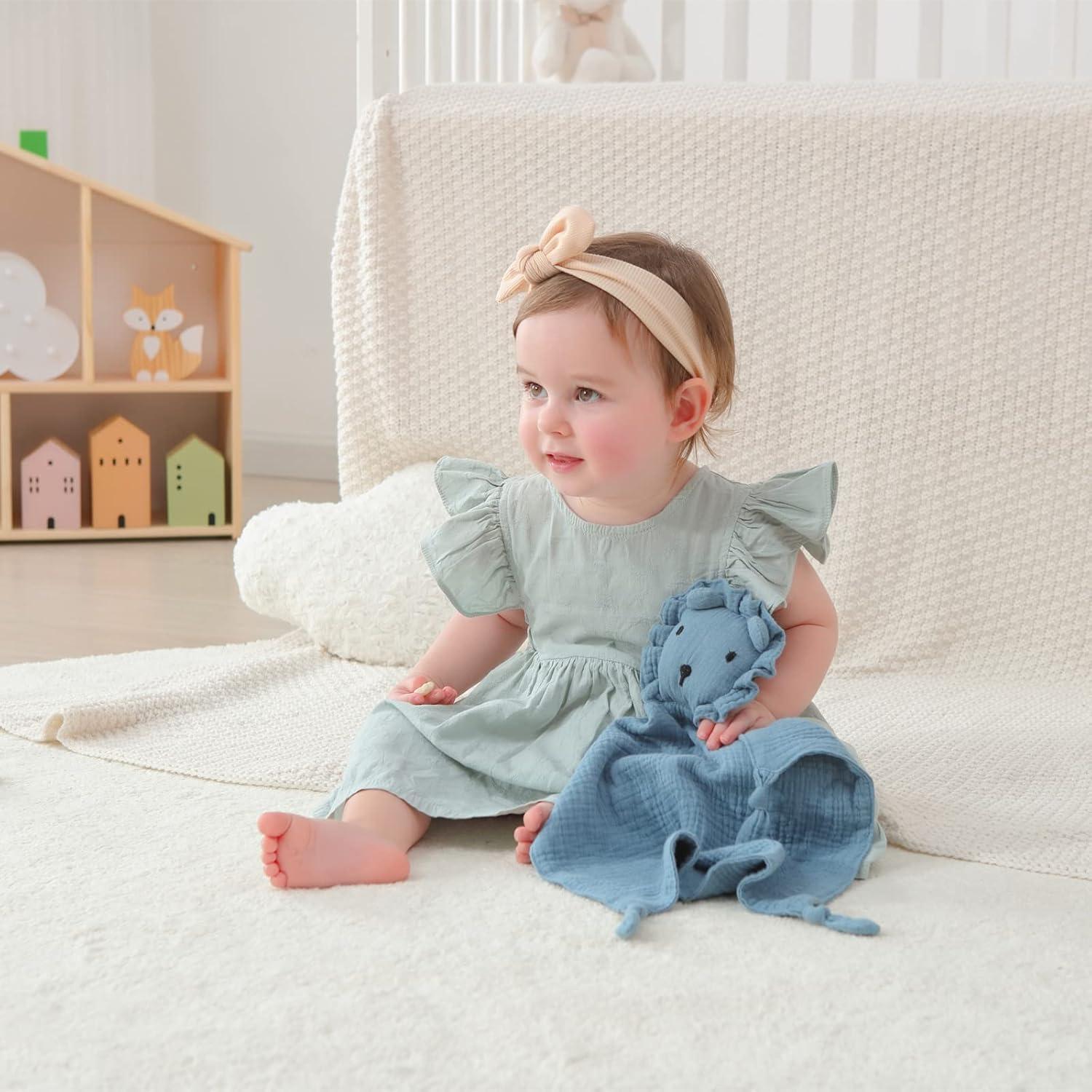 Manta Lovey Insular de Algodón Orgánico para Bebés - Set 2 Piezas