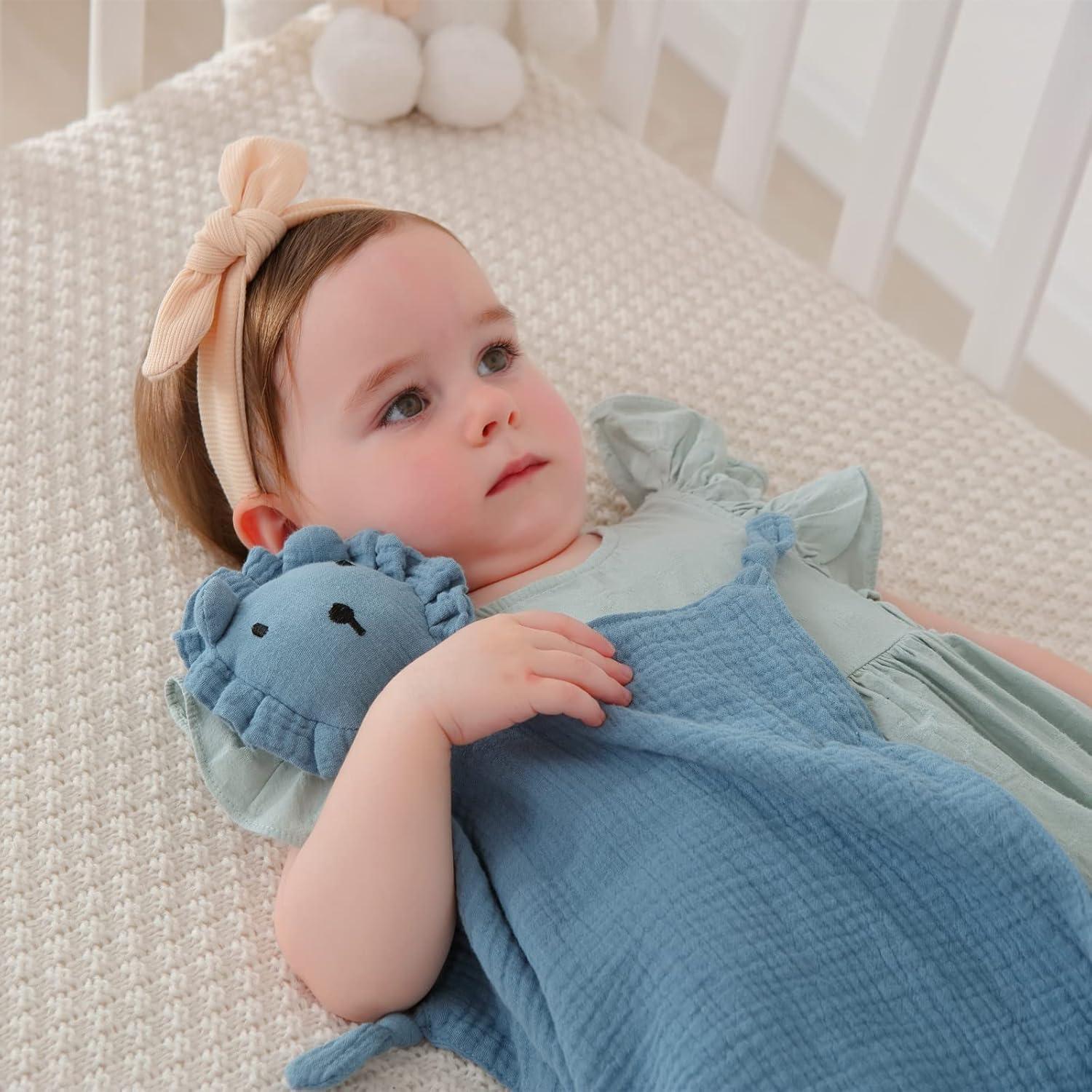 Manta Lovey Insular de Algodón Orgánico para Bebés - Set 2 Piezas