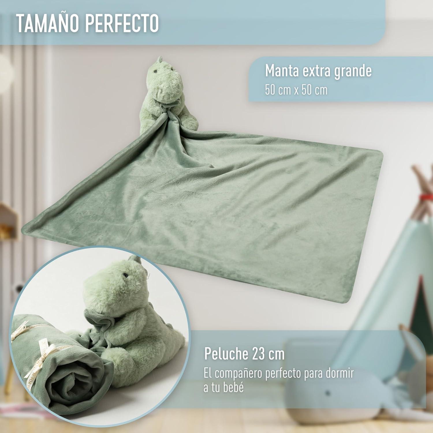 Manta de Seguridad Dinosaurio Verde Esenciales Ibiza 50 cm