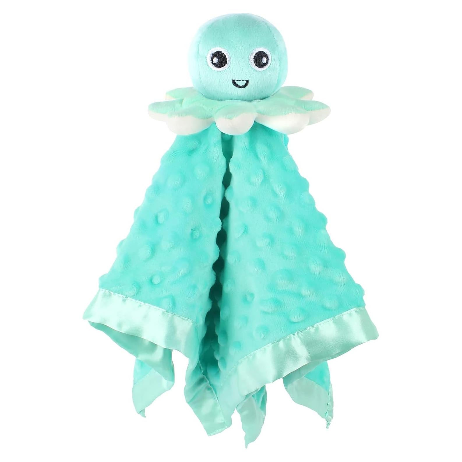 Manta de Seguridad para Bebés JARIFERR Pulpo Verde 42x42cm