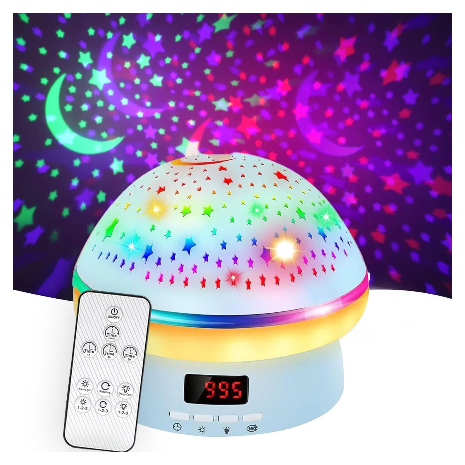 Proyector de Estrellas Genérico Luz Nocturna 12.7cm Azul