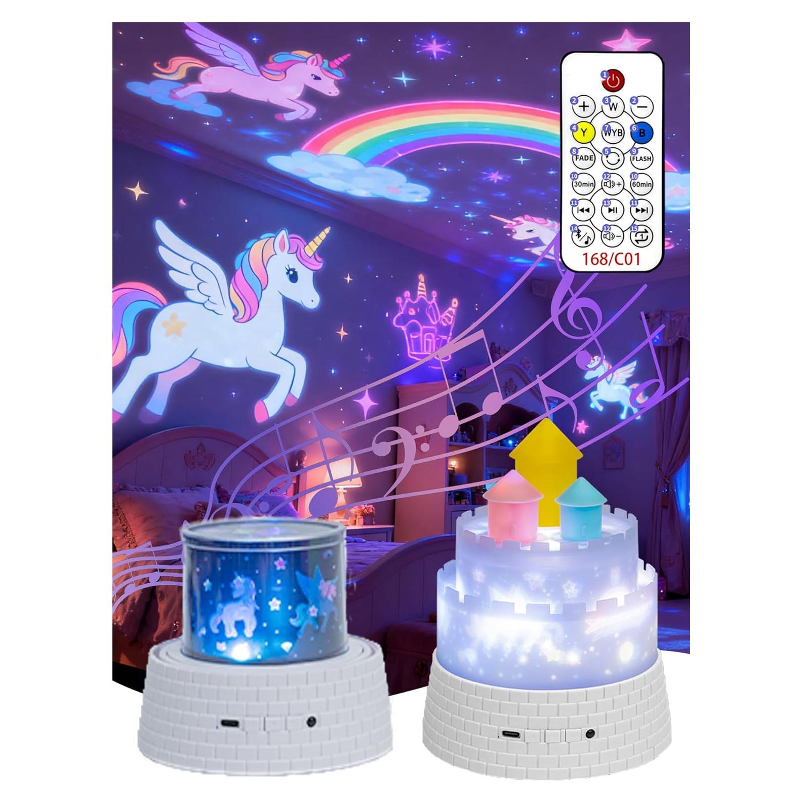 Proyector de Luz Nocturna GDSZBYSM BY-Castles, 23 Temas