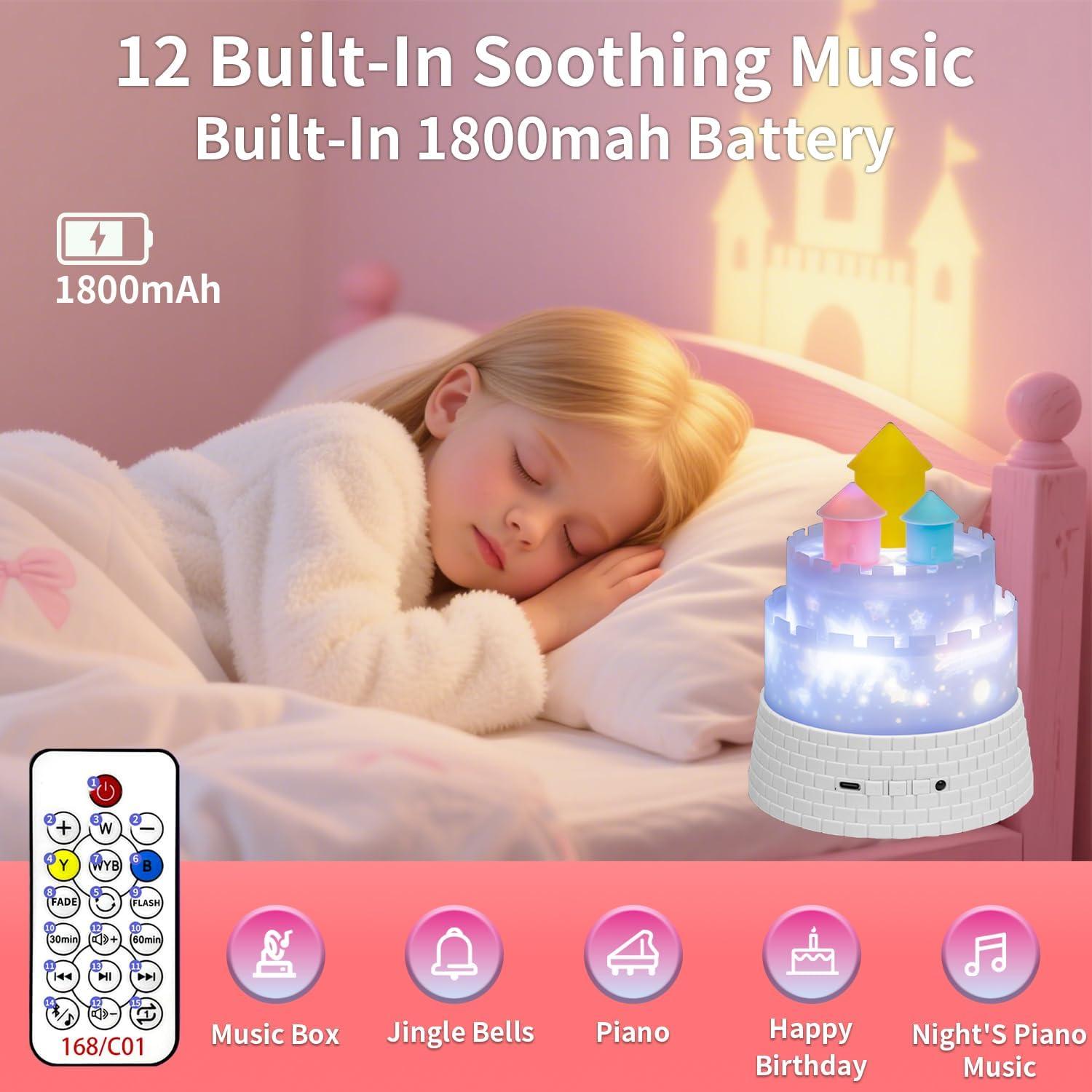 Proyector de Luz Nocturna GDSZBYSM BY-Castles, 23 Temas