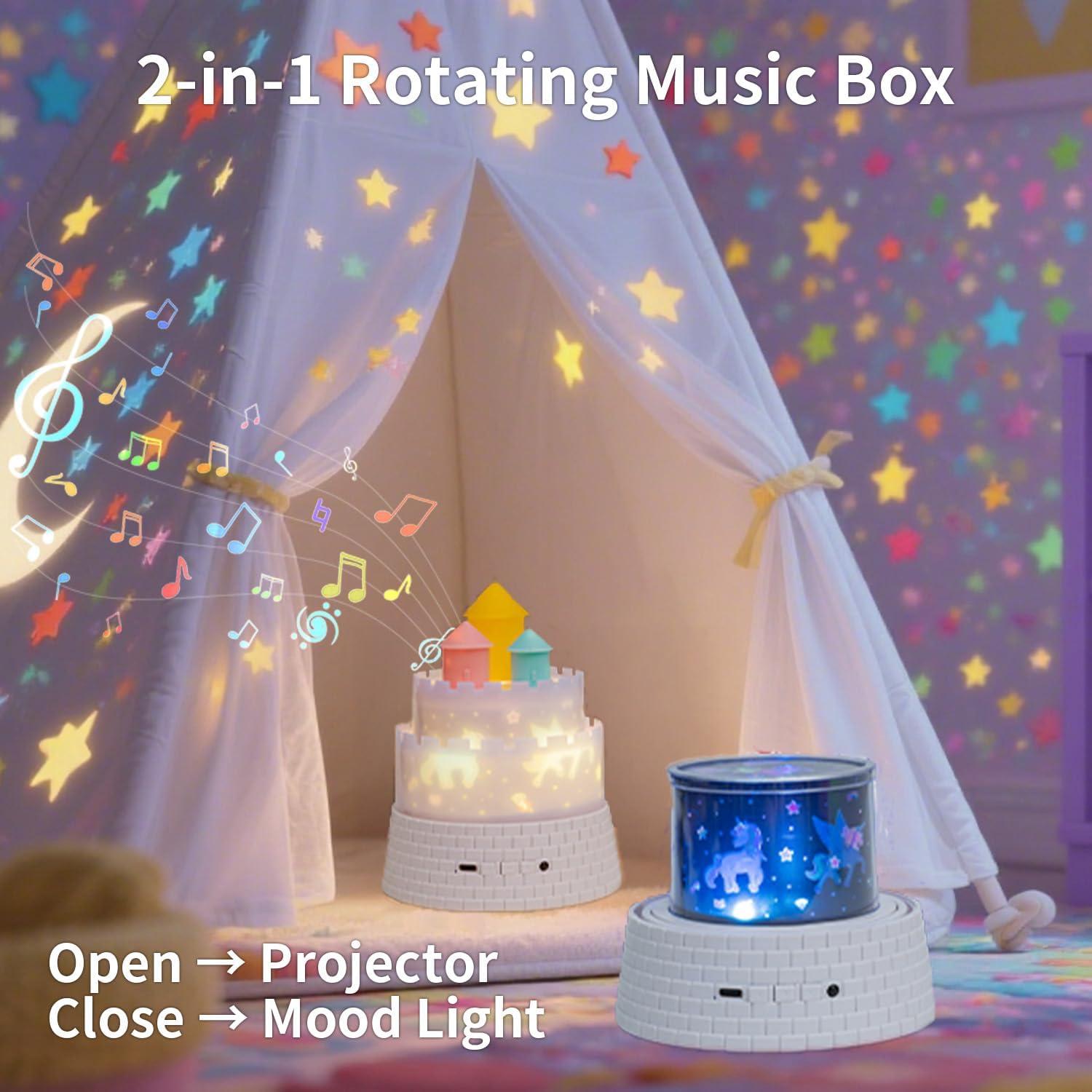 Proyector de Luz Nocturna GDSZBYSM BY-Castles, 23 Temas