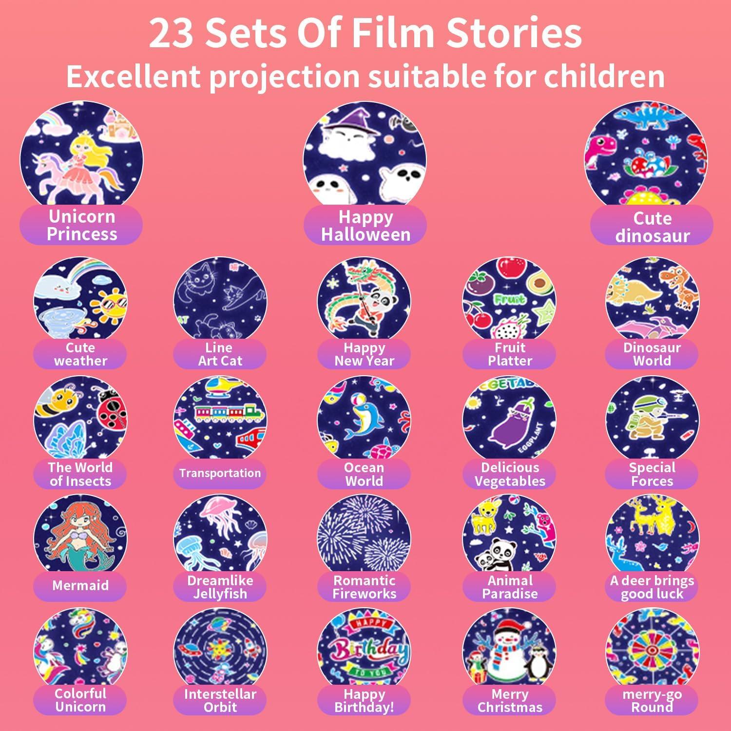 Proyector de Luz Nocturna GDSZBYSM BY-Castles, 23 Temas