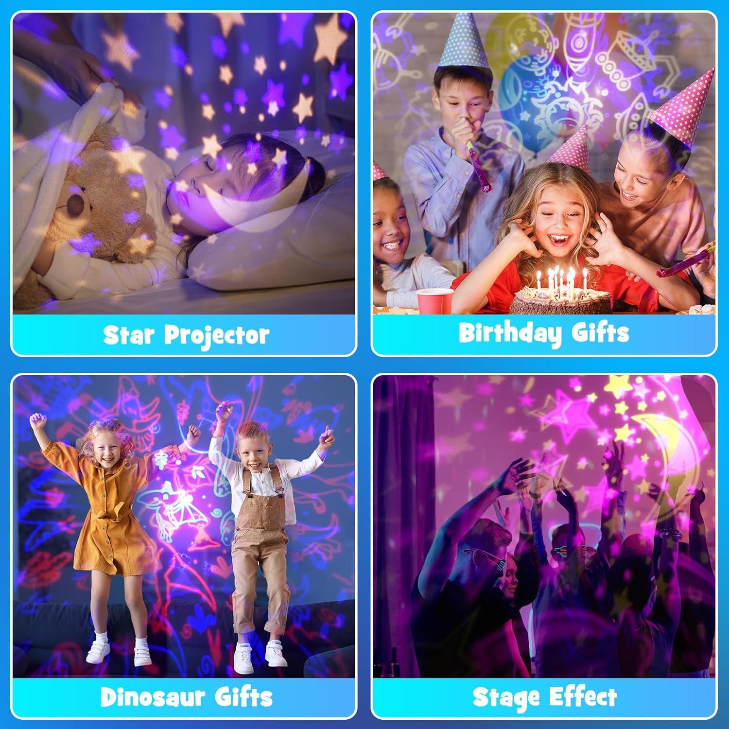 Proyector de Luz Nocturna DEVRNEZ Dinosaurios 360° USB