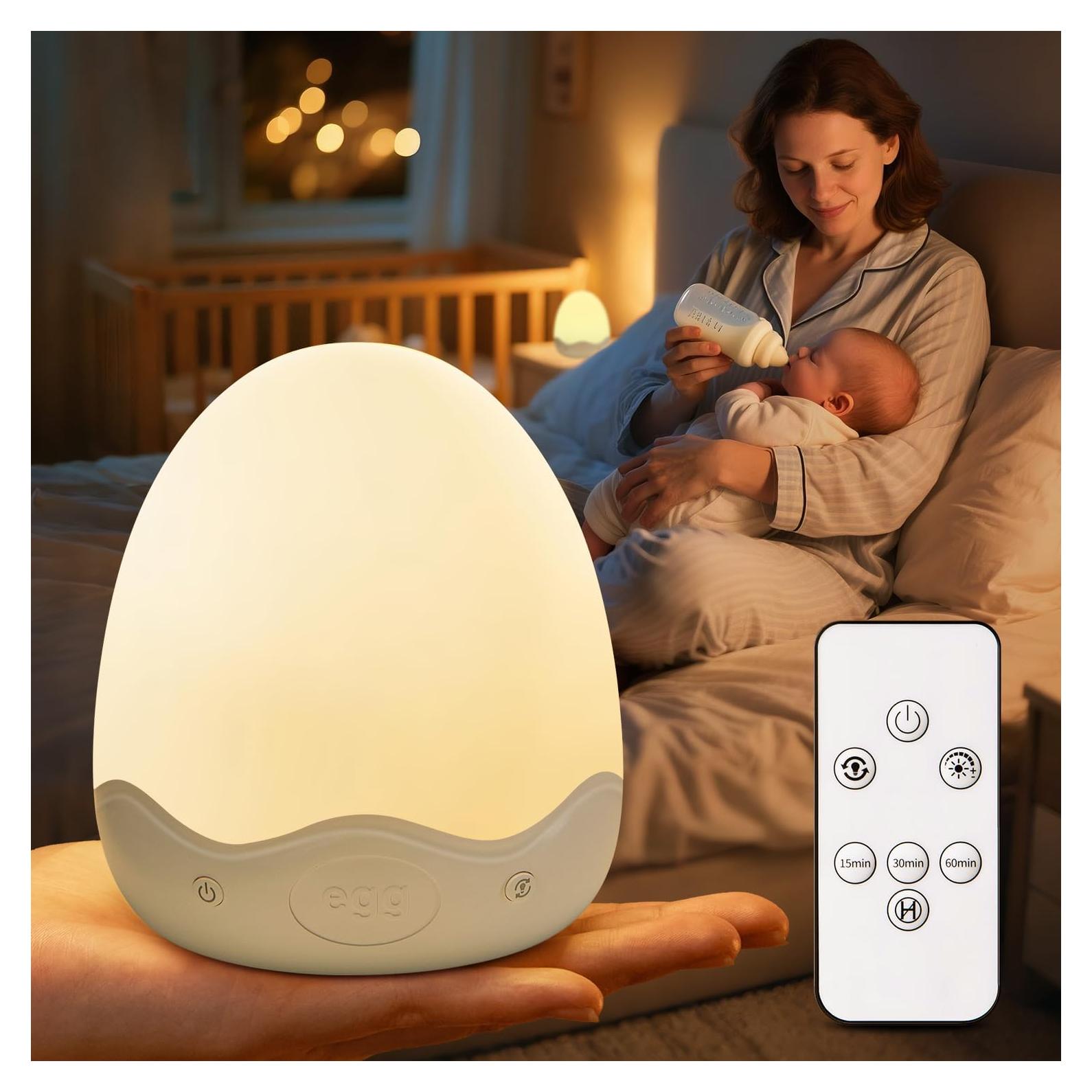 Luz Nocturna para Bebés COOLNIGHT, 10 Colores, Recargable
