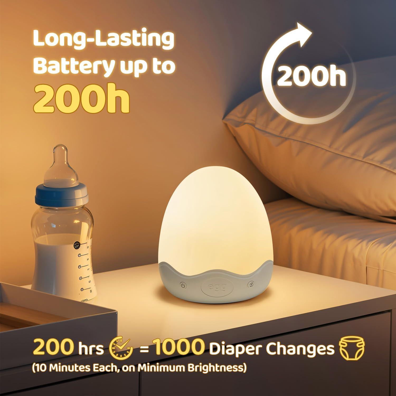 Luz Nocturna para Bebés COOLNIGHT, 10 Colores, Recargable