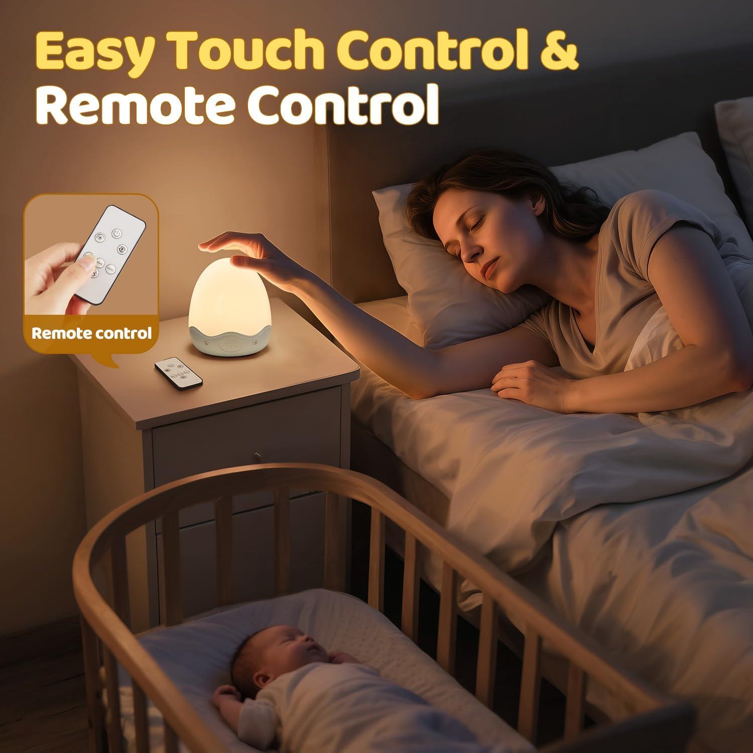 Luz Nocturna para Bebés COOLNIGHT, 10 Colores, Recargable