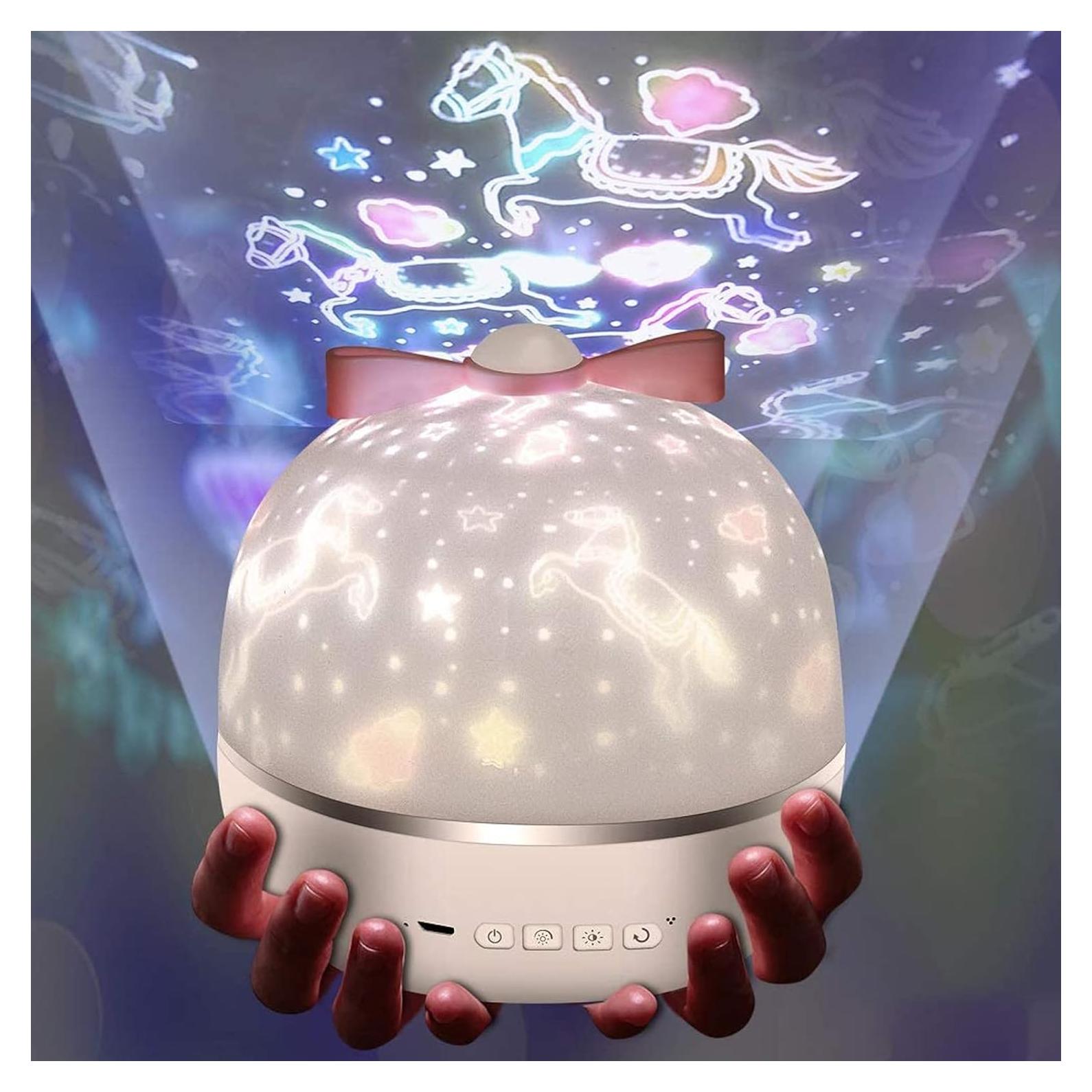 Proyector de Cielo Estrellado Micacorn LED 360° con 6 Películas