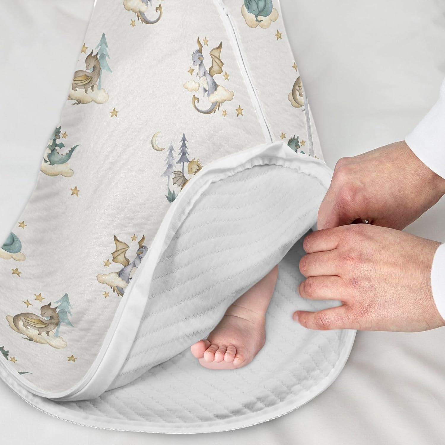 Saco de Dormir Acolchado vvfelixl para Bebé 6-12 Meses
