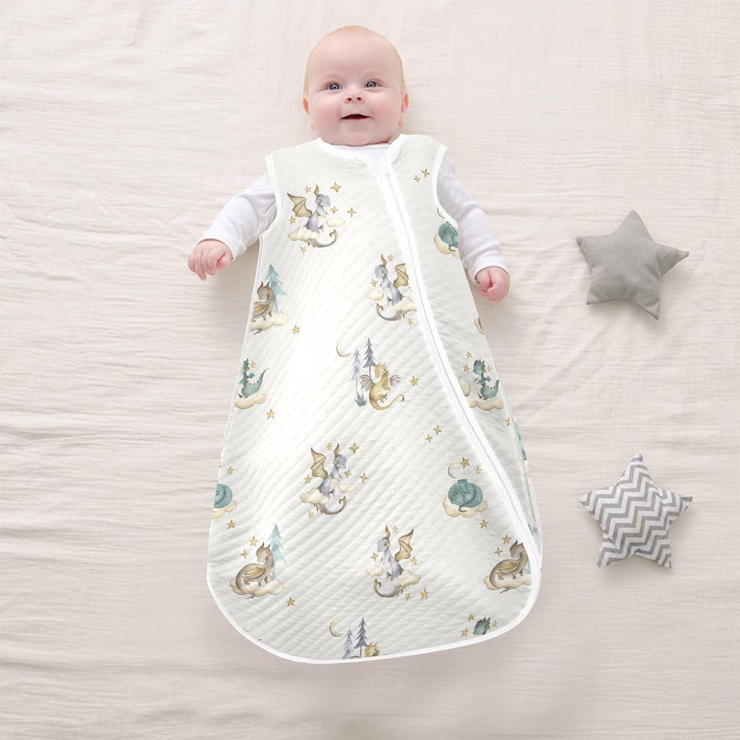 Saco de Dormir Acolchado vvfelixl para Bebé 6-12 Meses