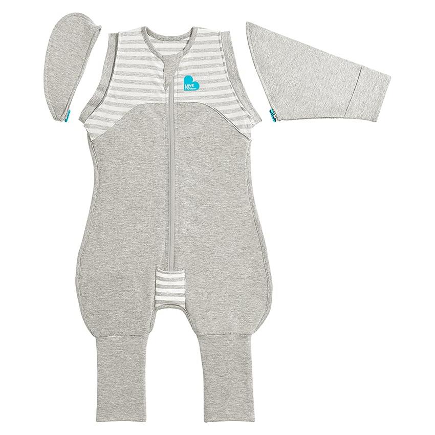 Love to Dream Swaddle UP Suit Mediano Gris 5.9-8.6 kg Transición Segura