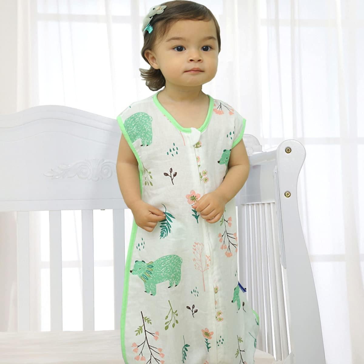 Saco de dormir ligero de muselina para niños 3-5 años XL