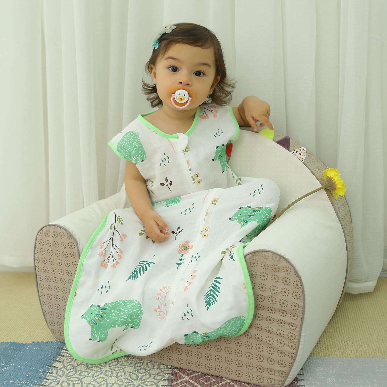 Saco de dormir ligero de muselina para niños 3-5 años XL