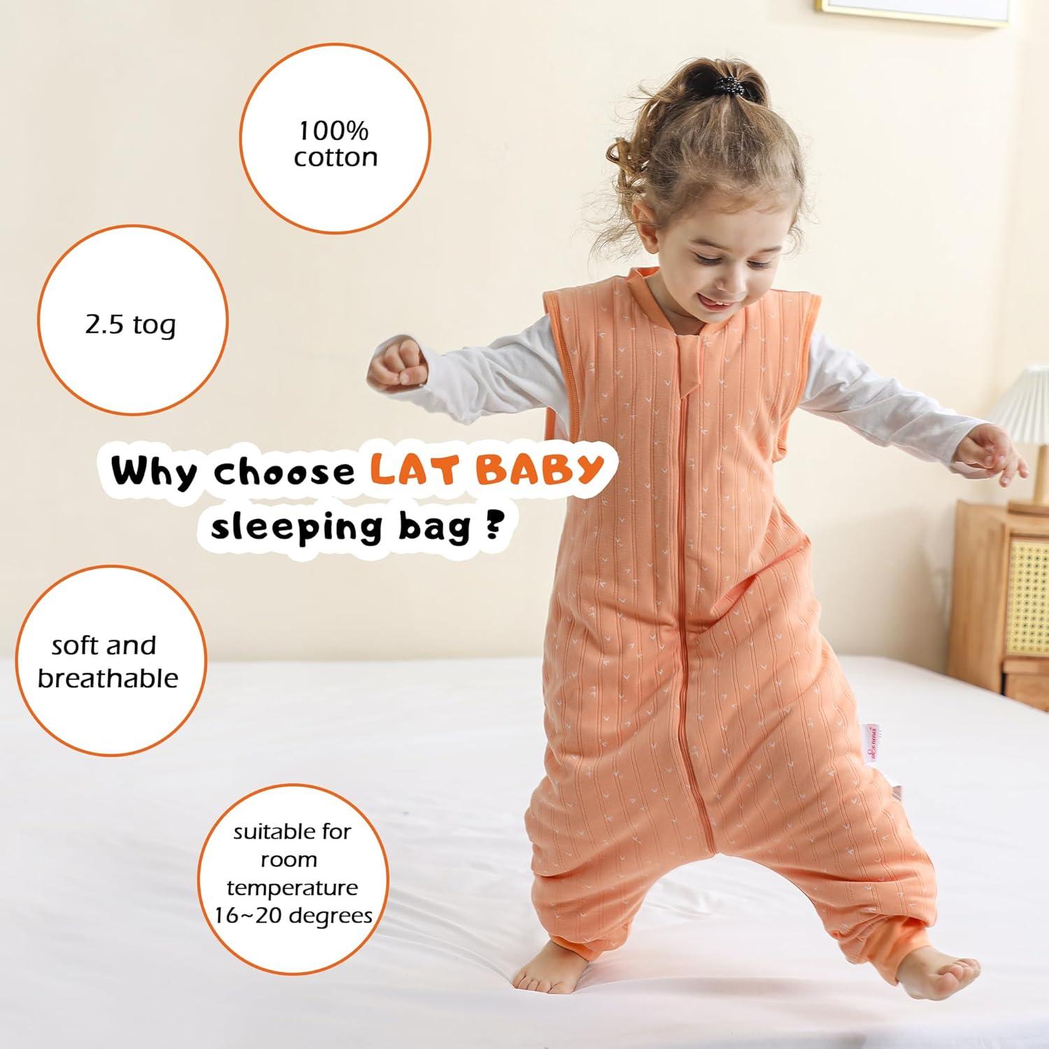 Saco de Sueño LAT para Bebés 2.5 TOG Naranja Corazón