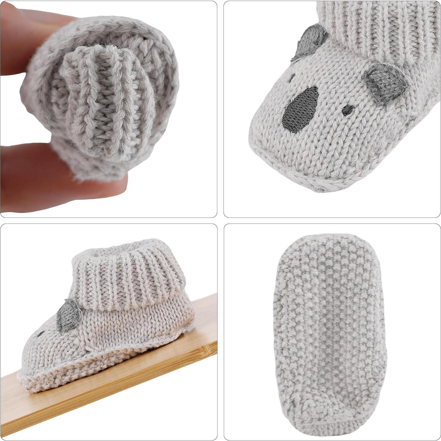 Botines de Punto Suaves para Bebés DUONITITI 0-3 Meses