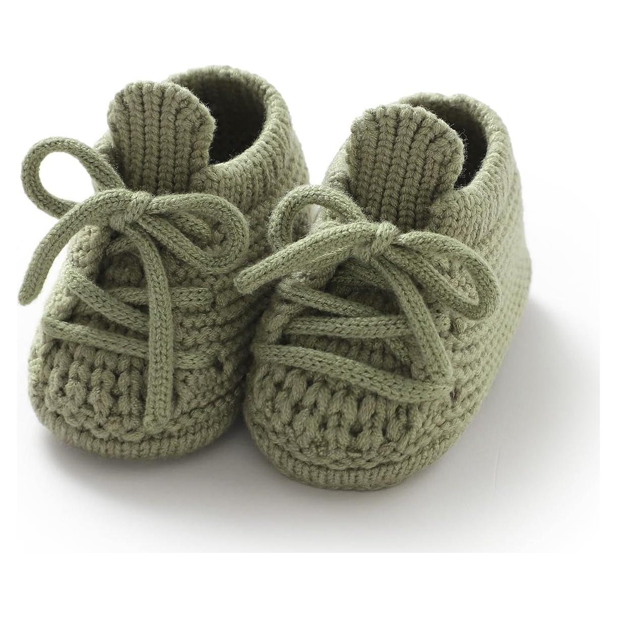 Botines para Bebé Neiwech 0-3 Meses Verde Tejido Suave