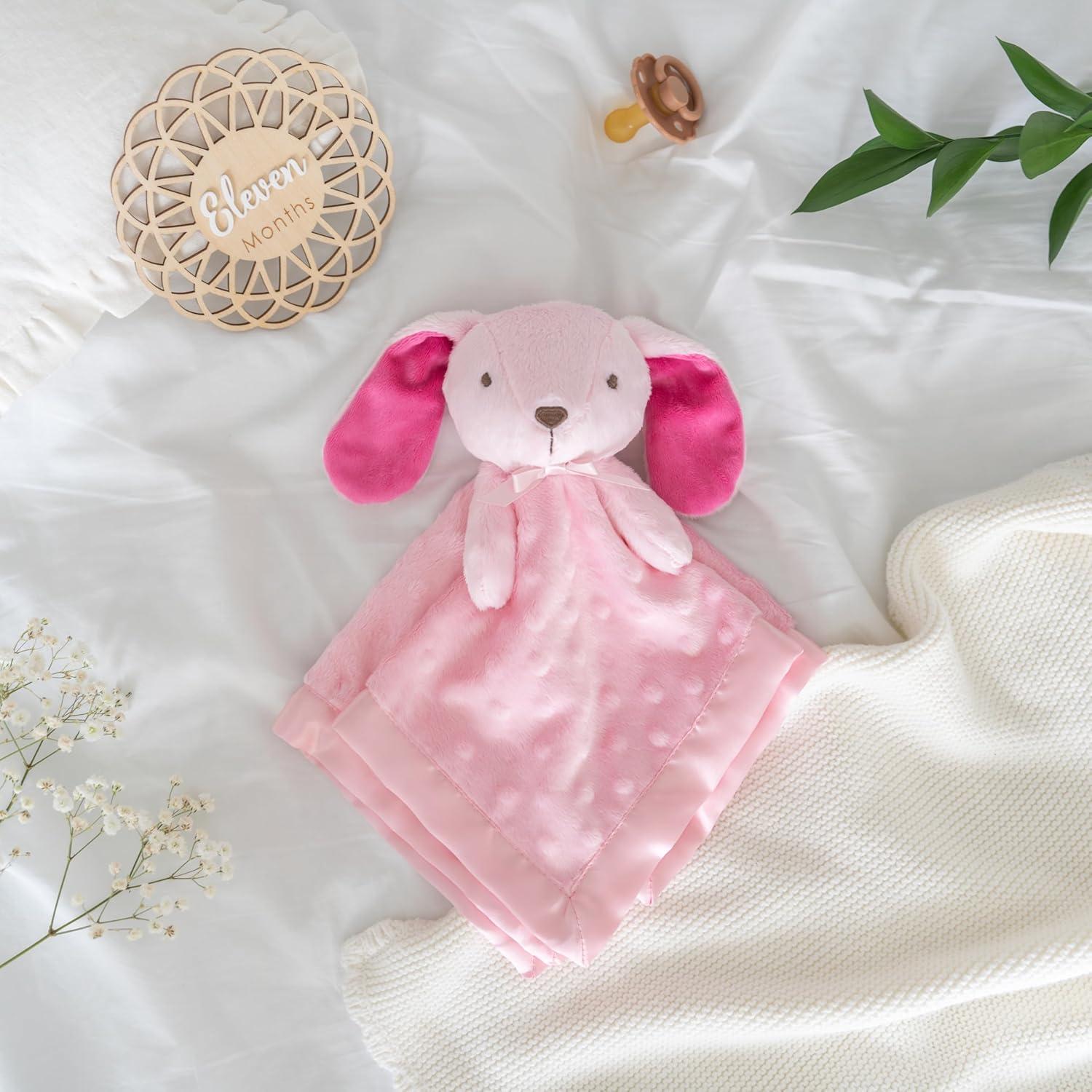Manta de Seguridad SweetPea Bunny Rosa 35.56x35.56cm Lavable
