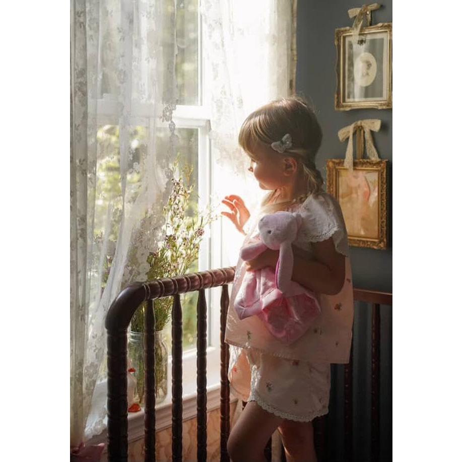 Manta de Seguridad SweetPea Bunny Rosa 35.56x35.56cm Lavable