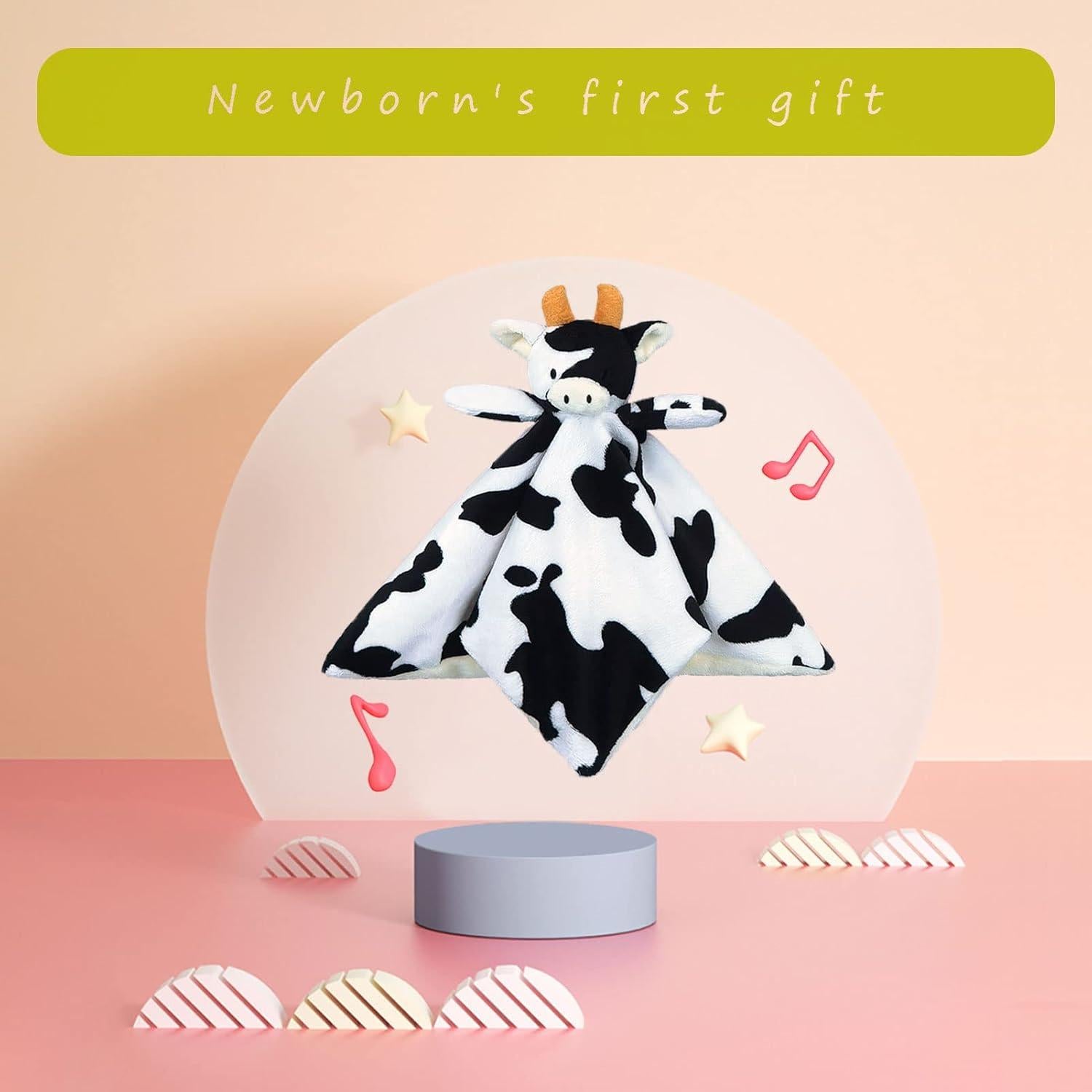 Manta de Seguridad de Peluche Doindute Vaca 33 cm para Bebé