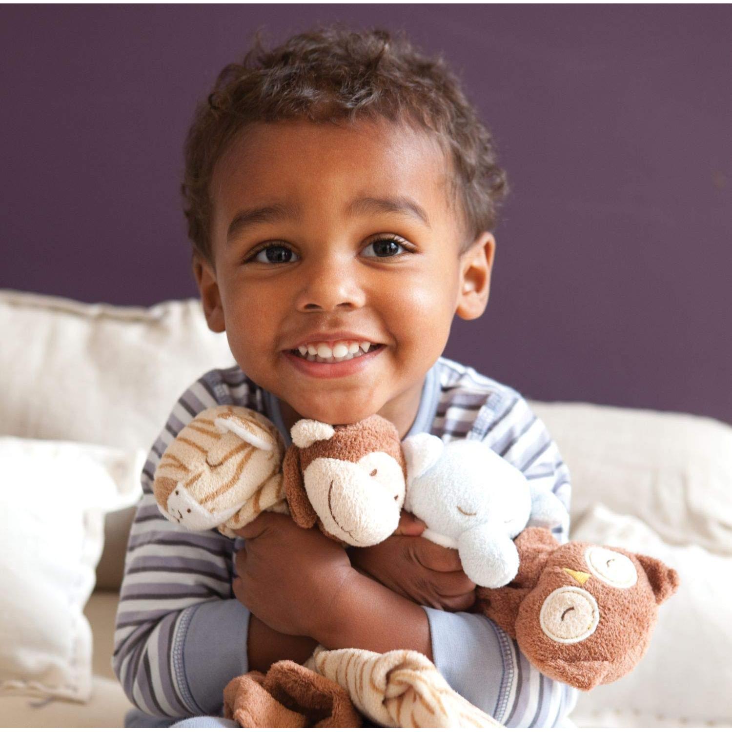 Manta de Seguridad Angel Dear Conejo Gris 100% Poliéster