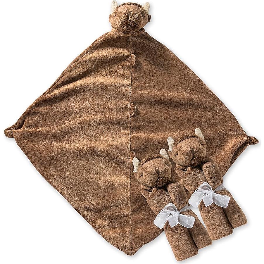 Conjunto de 3 mantas de viaje Angel Dear Bisonte 33x33 cm