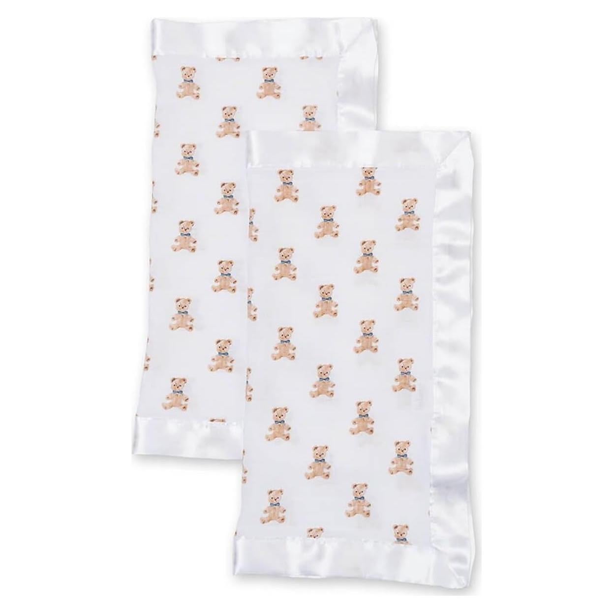 Manta de Seguridad Lulujo 100% Algodón Ositos Vintage 40x40 cm