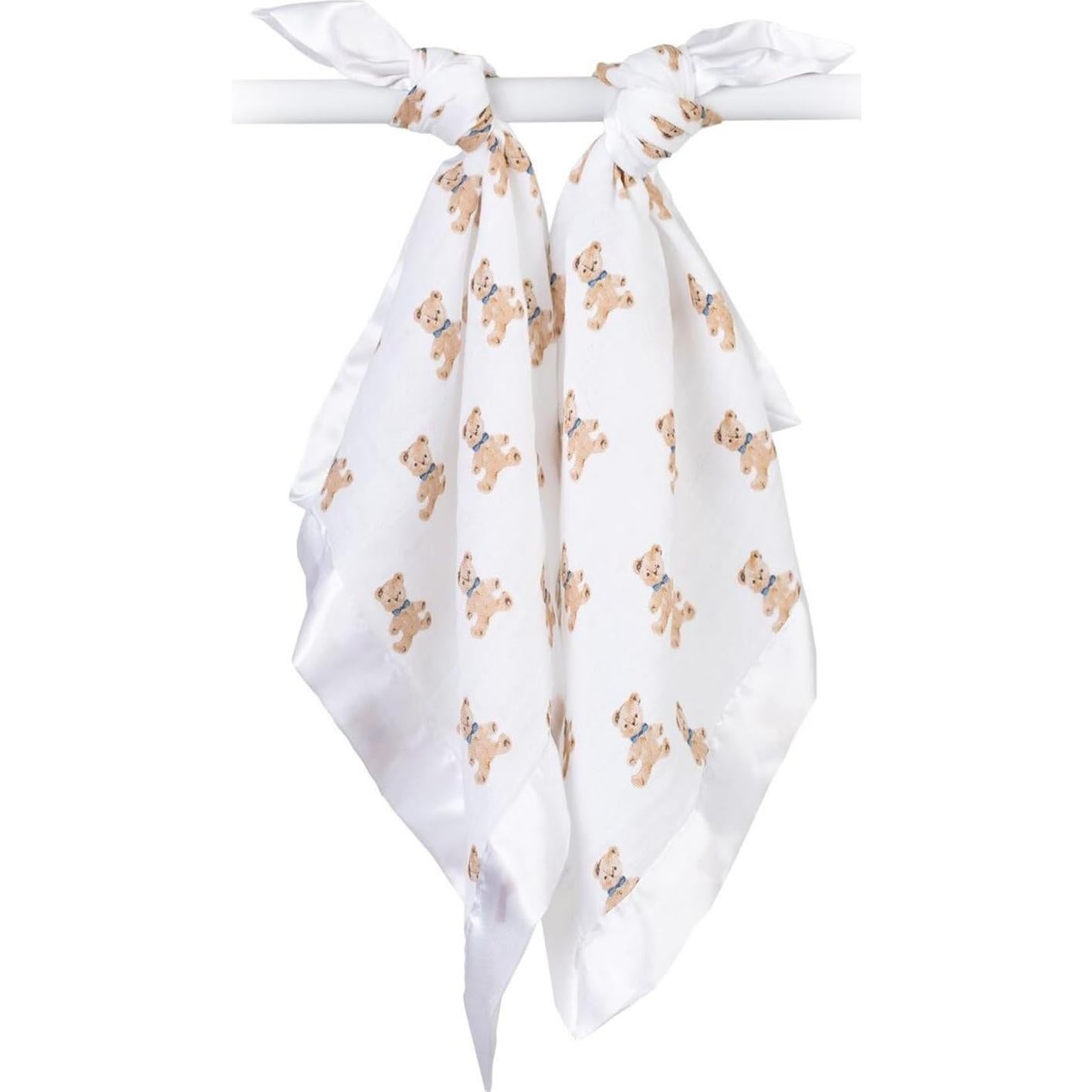 Manta de Seguridad Lulujo 100% Algodón Ositos Vintage 40x40 cm