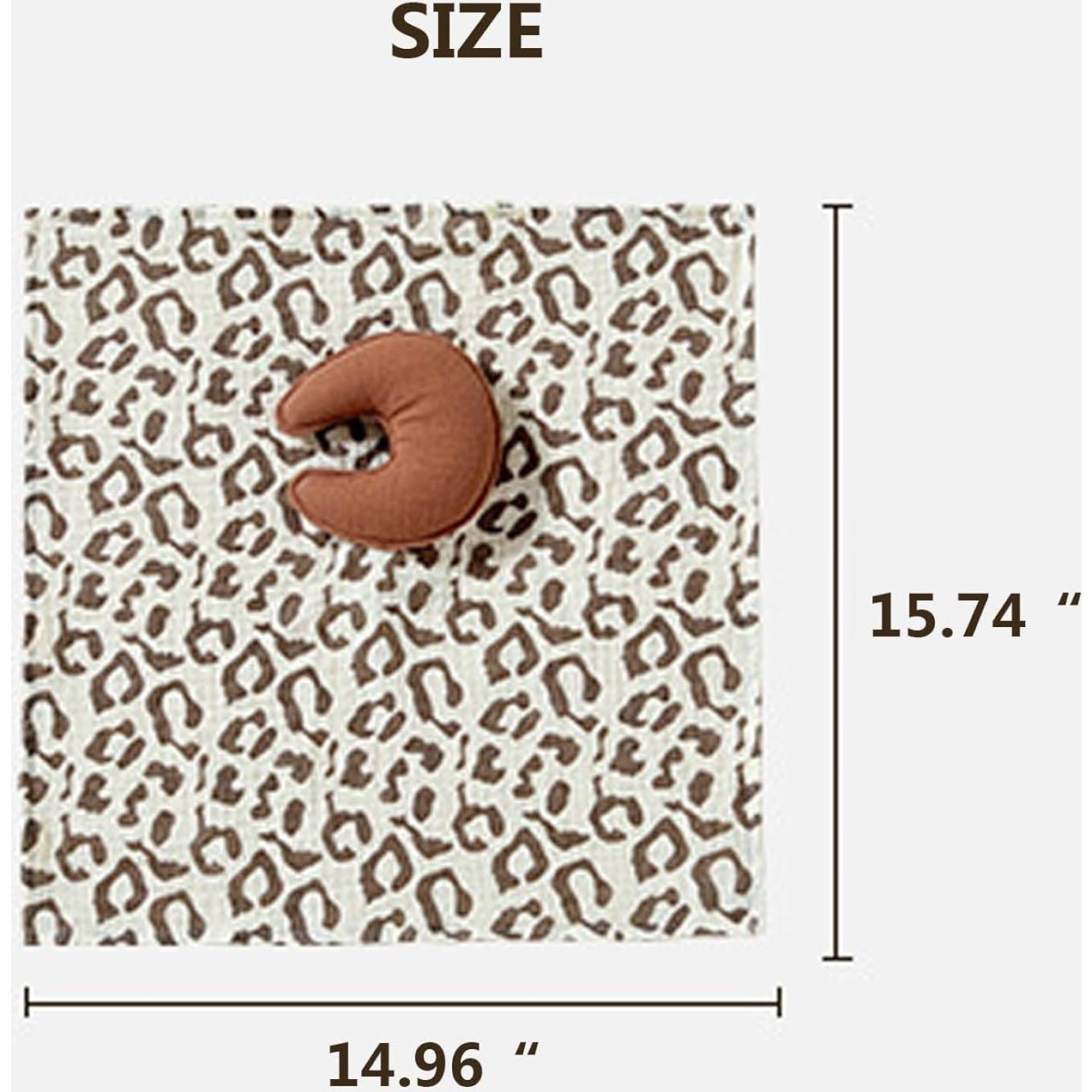 Manta Lovey ATONGQI Algodón Orgánico Azul Estrella y Luna