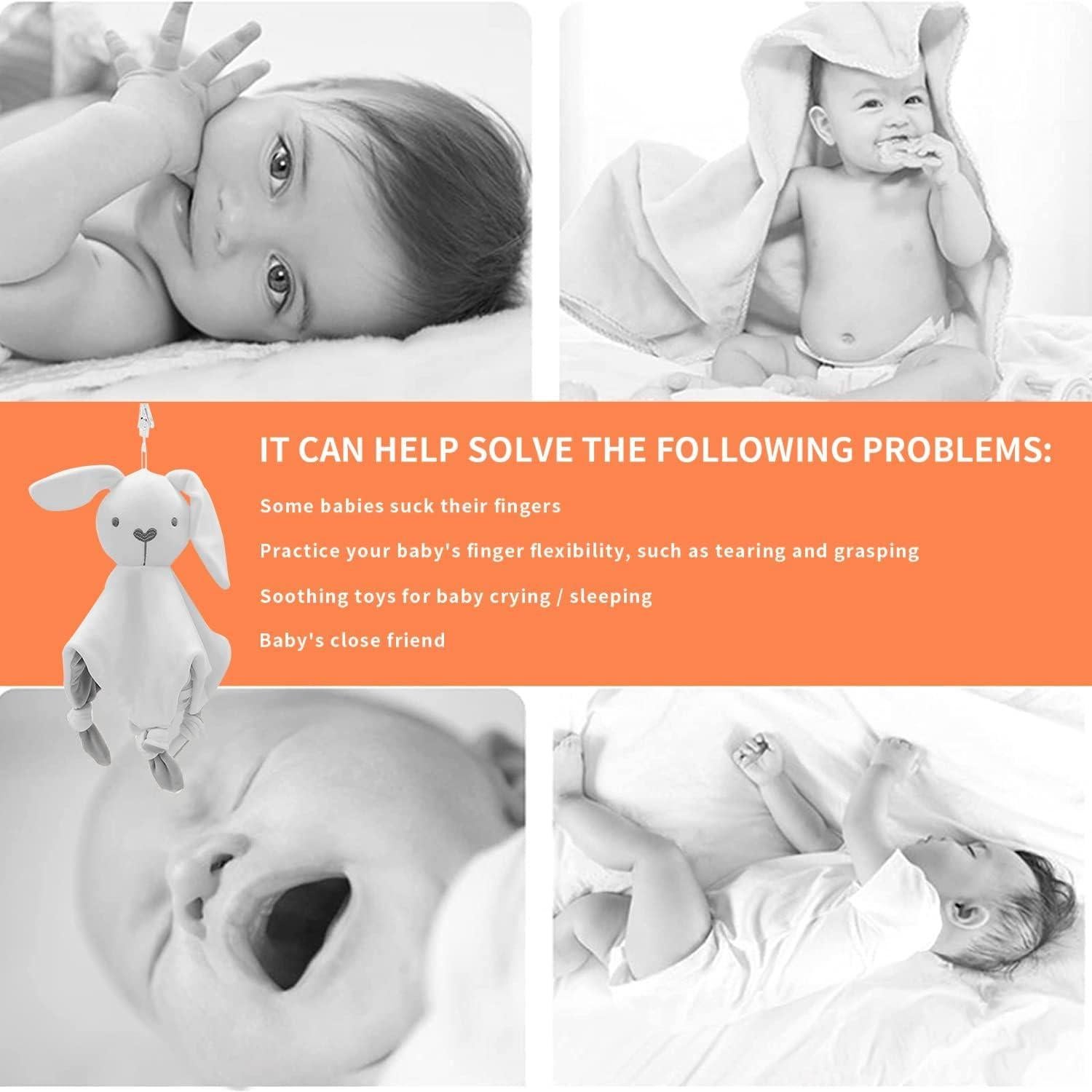 Manta de Seguridad para Bebé LEBOCADO Conejo Suave 15x12 cm