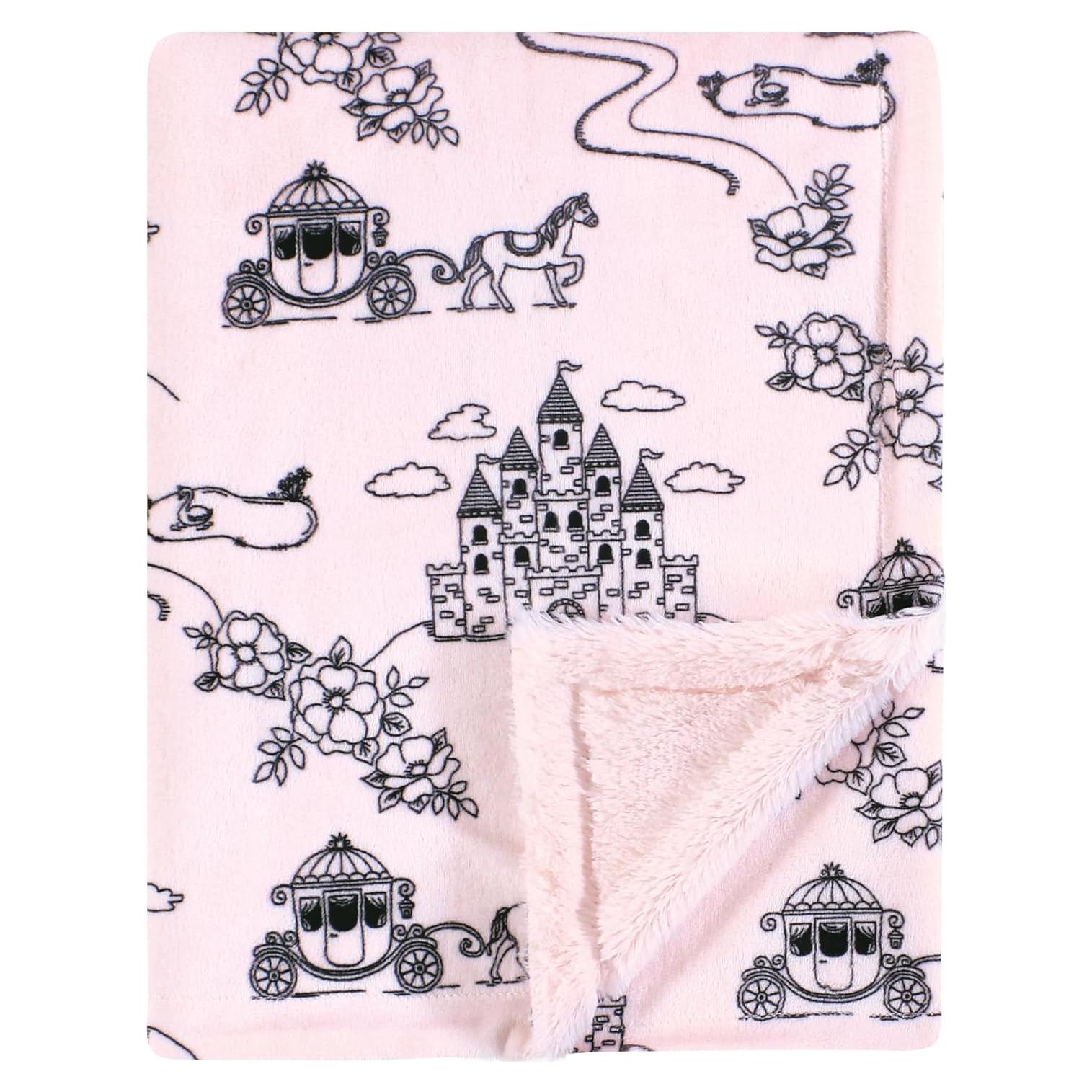 Manta de Felpa para Bebé Hudson Baby Princesa 76x102 cm