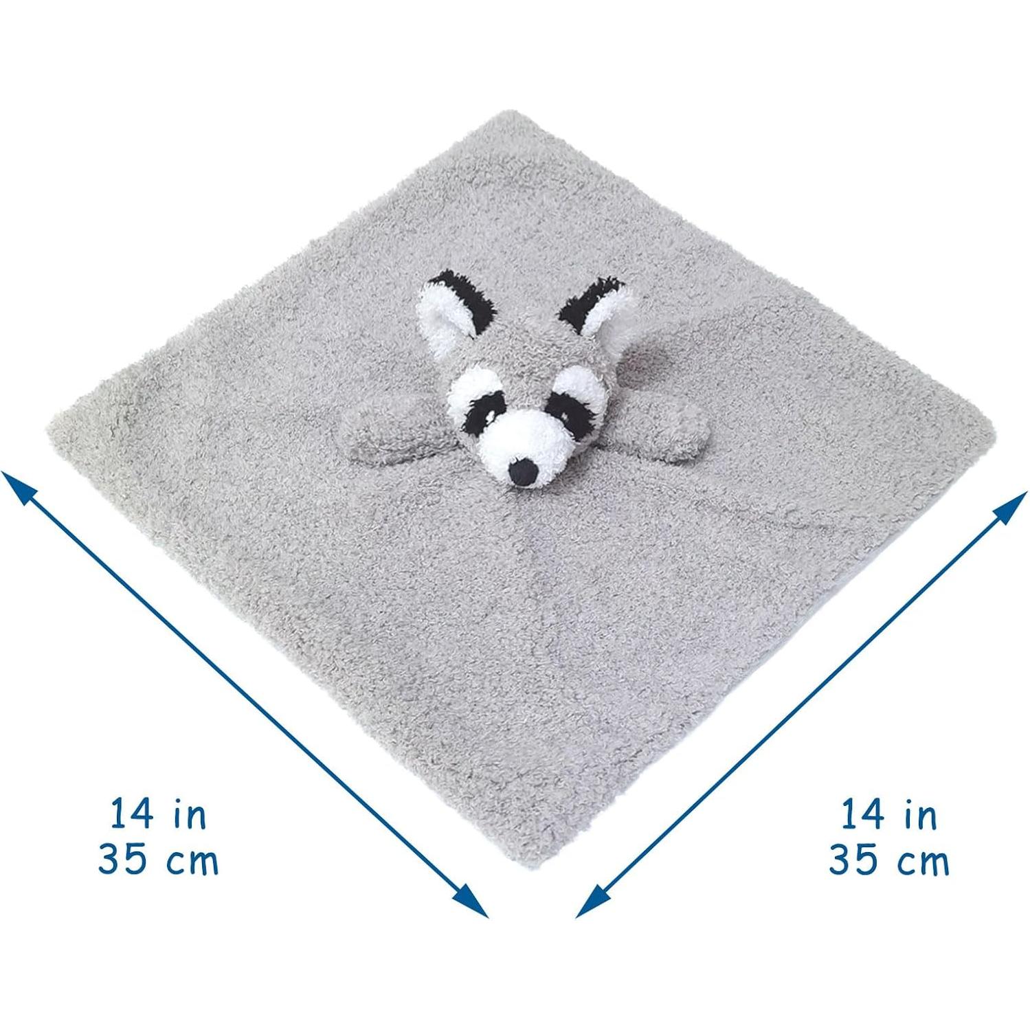 Manta de Seguridad de Peluche Doindute Mapache Gris 35 cm