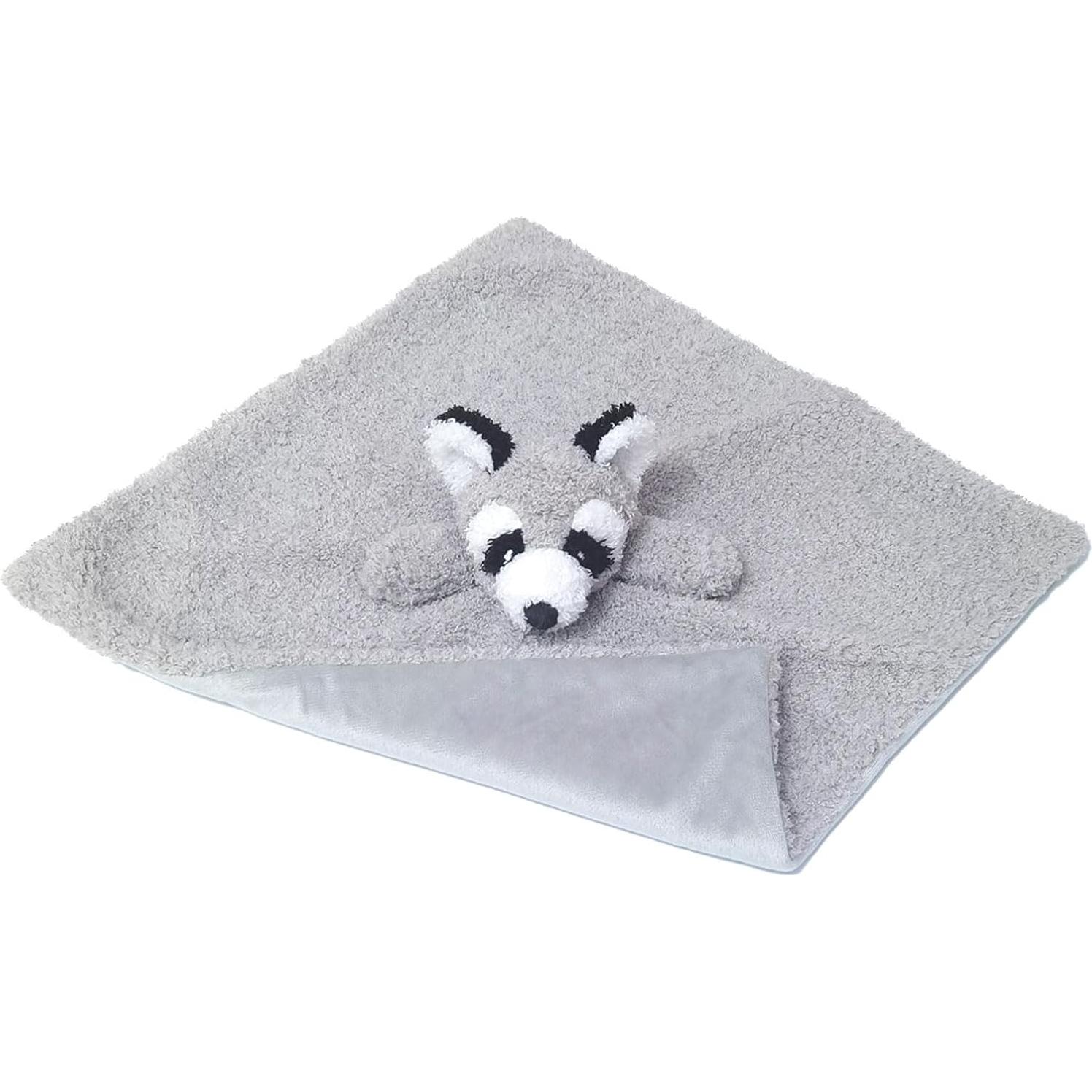 Manta de Seguridad de Peluche Doindute Mapache Gris 35 cm