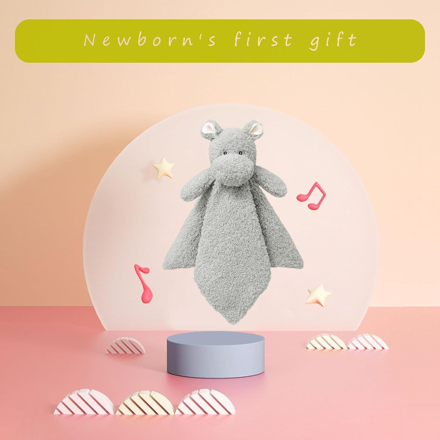 Manta de Seguridad Suave Doindute Hipopótamo Gris 35.56 cm