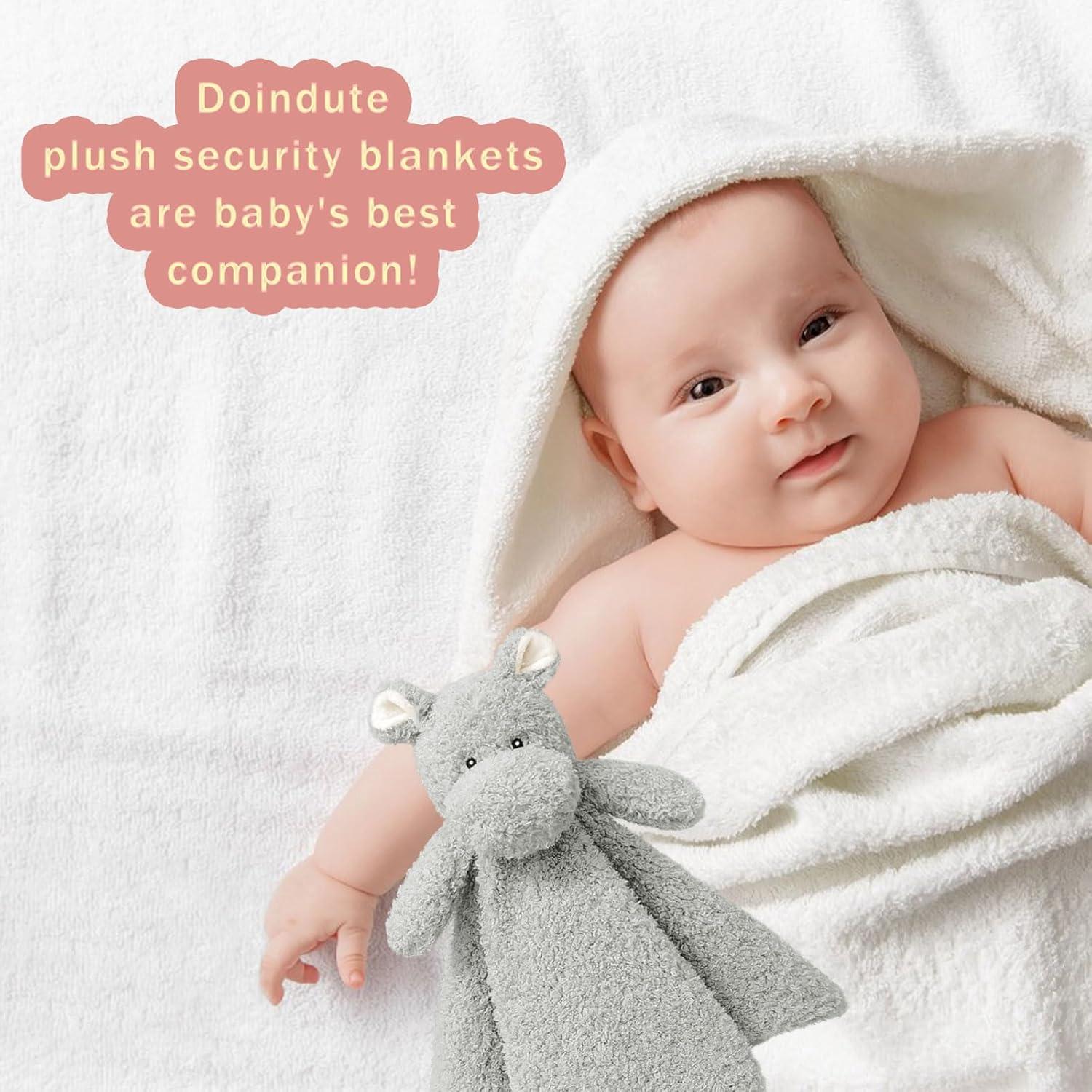 Manta de Seguridad Suave Doindute Hipopótamo Gris 35.56 cm