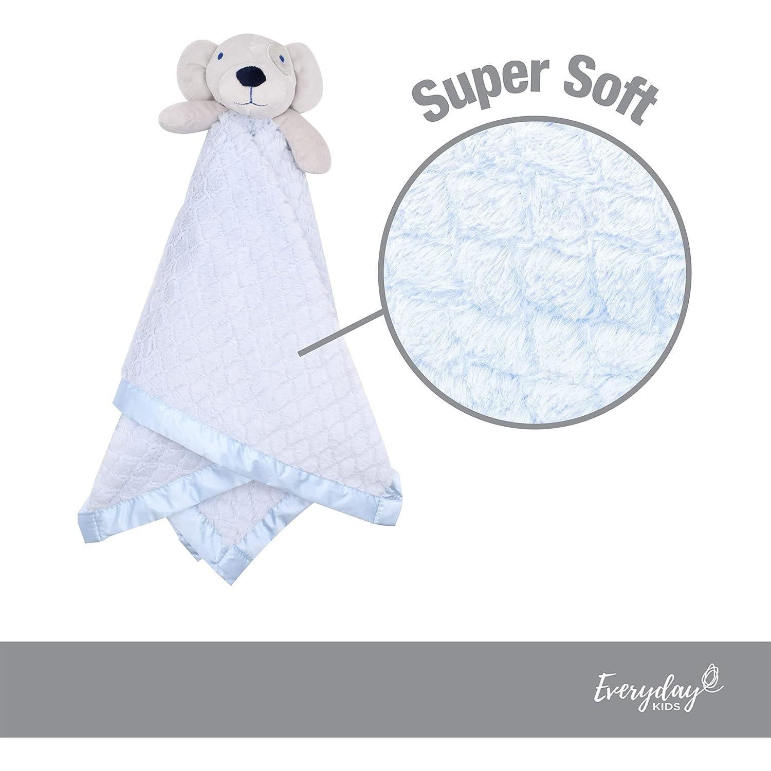 Manta de Seguridad para Bebés Everyday Kids Azul con Perro 76x76 cm