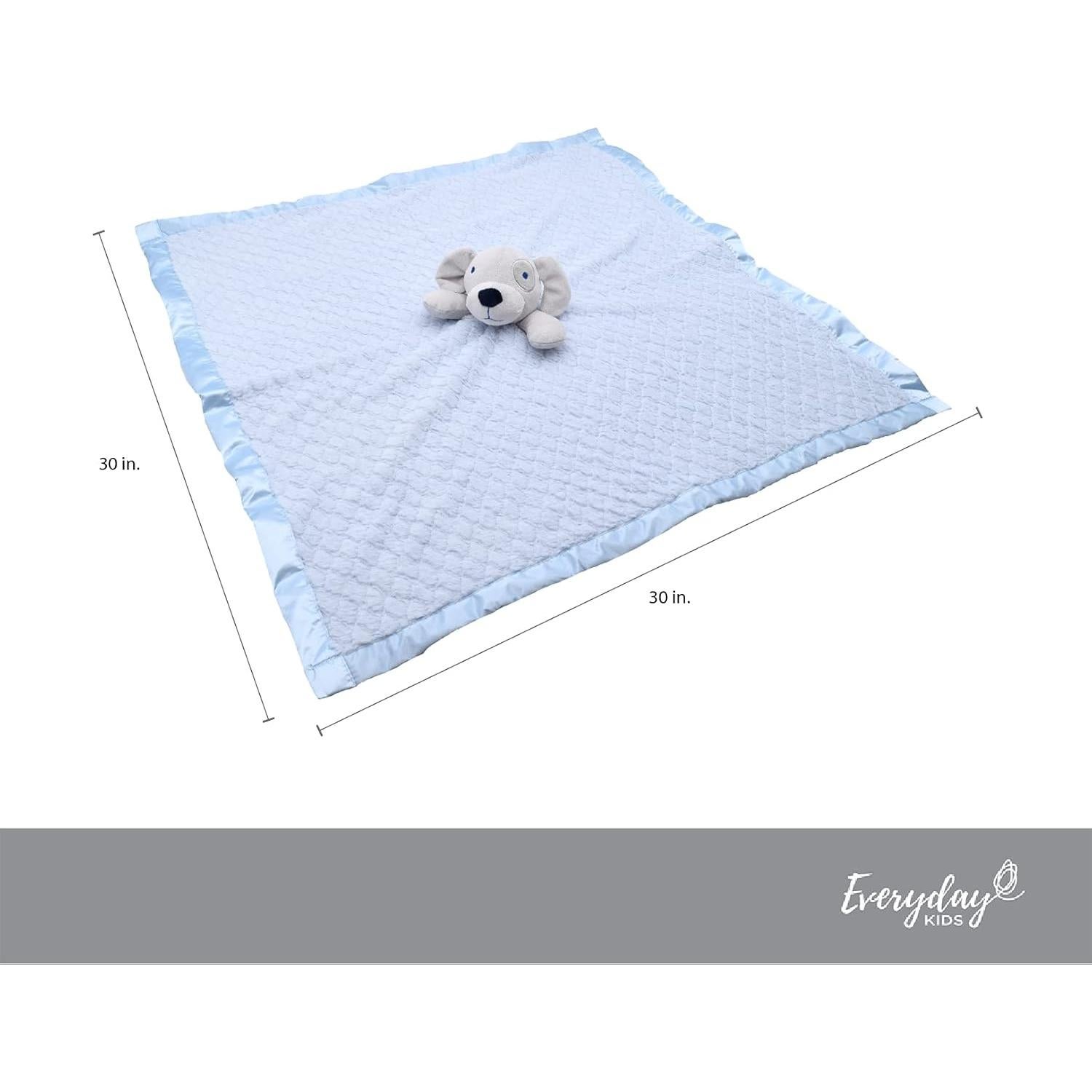 Manta de Seguridad para Bebés Everyday Kids Azul con Perro 76x76 cm