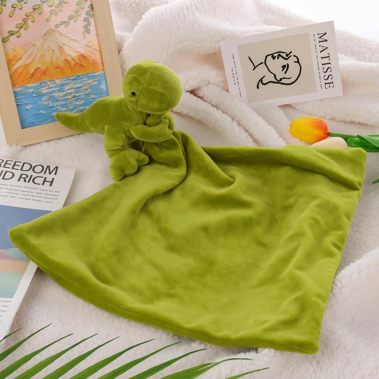 Manta de Seguridad Dinosaurio Verde Apricot Lamb 33 cm