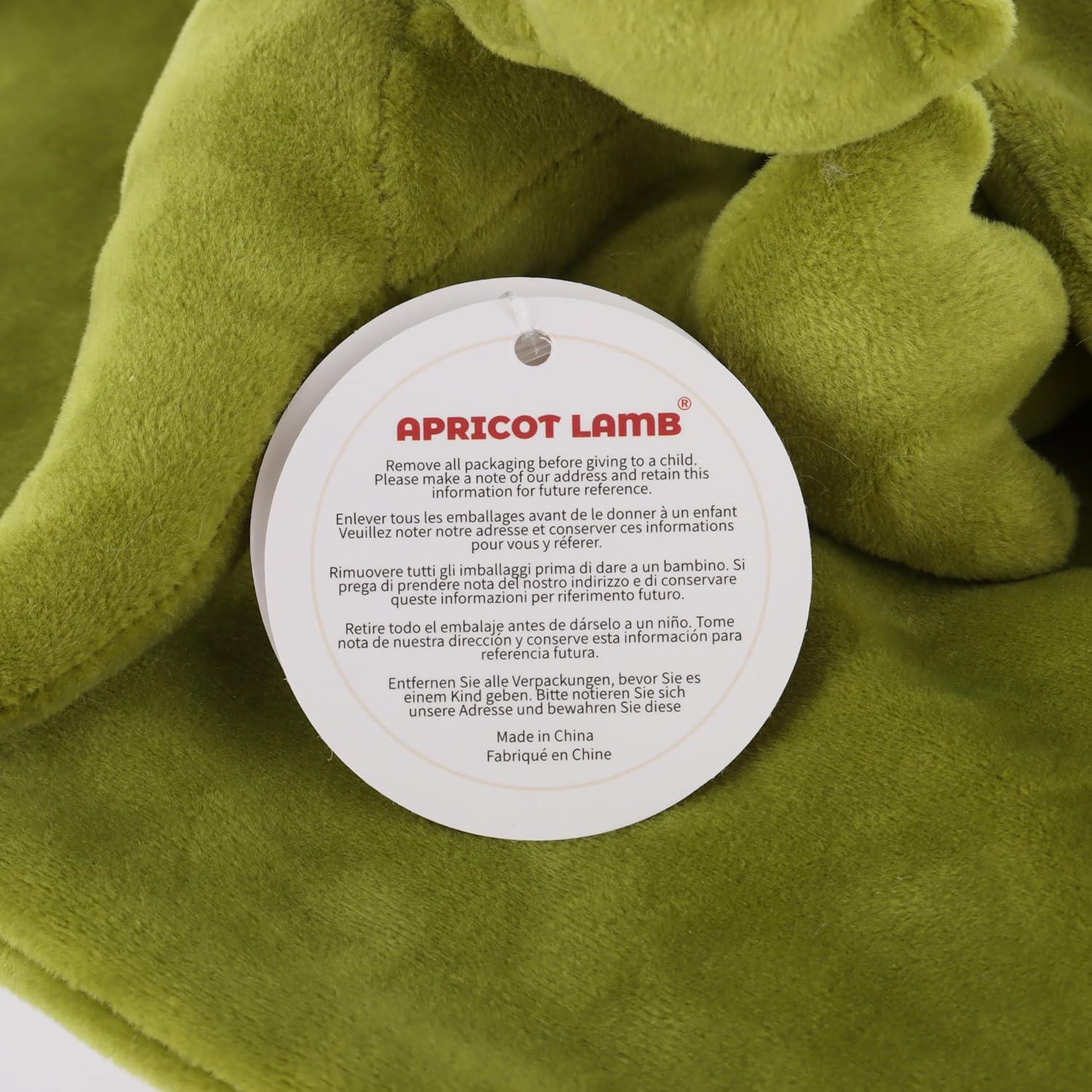 Manta de Seguridad Dinosaurio Verde Apricot Lamb 33 cm