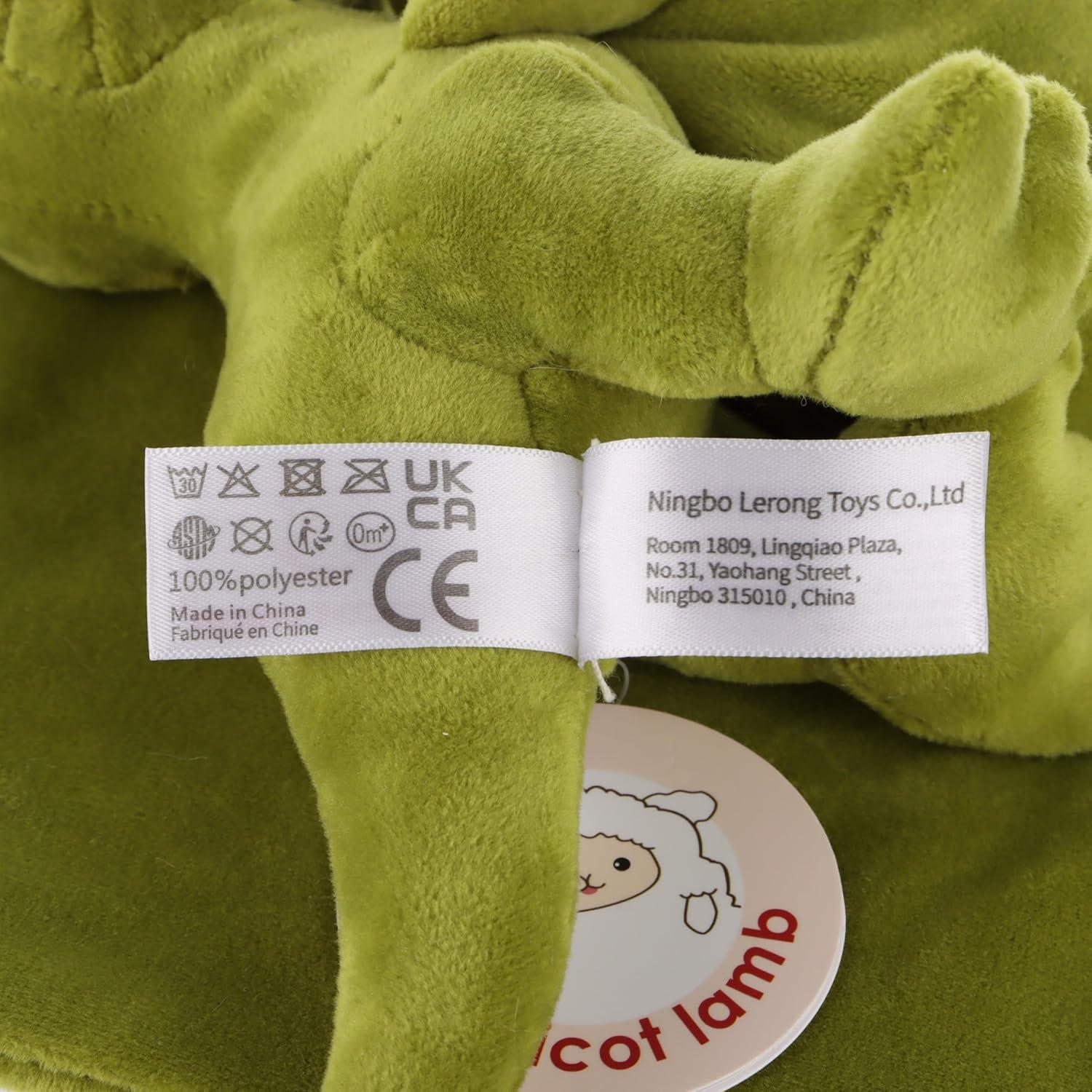 Manta de Seguridad Dinosaurio Verde Apricot Lamb 33 cm