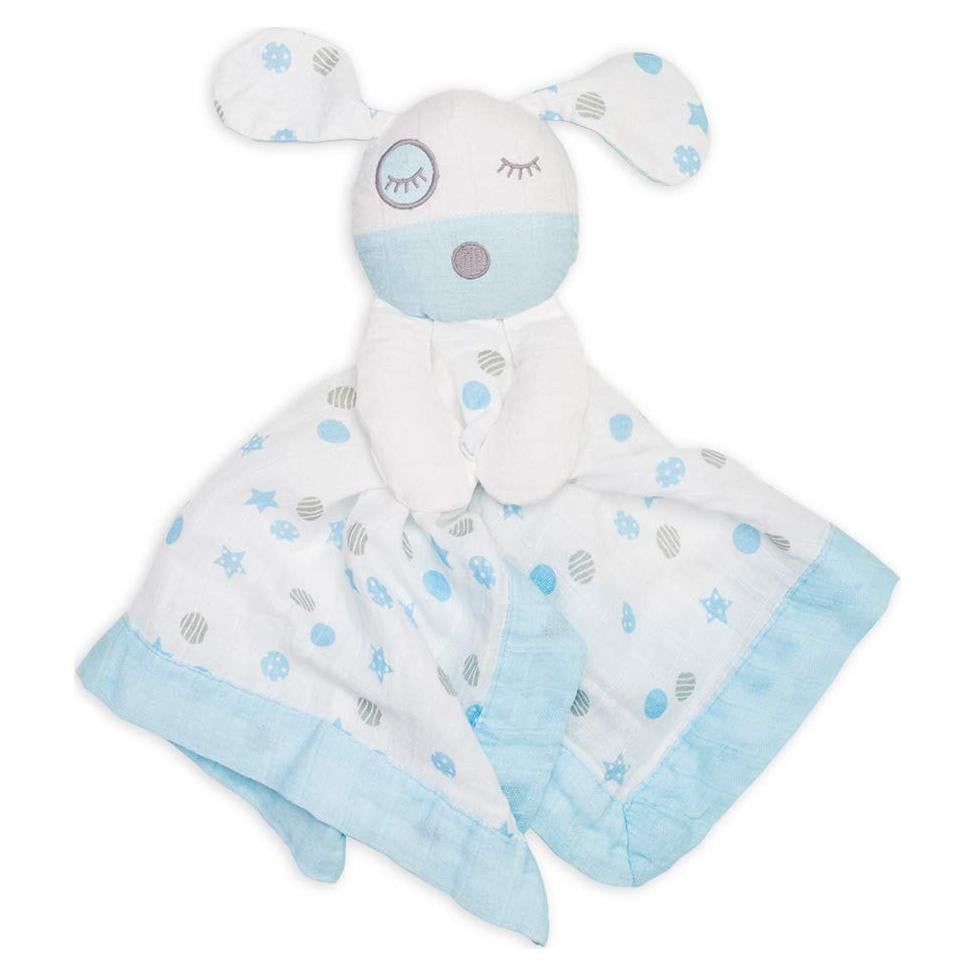 Juguete de Muselina Lulujo Cachorro Azul 38x38 cm
