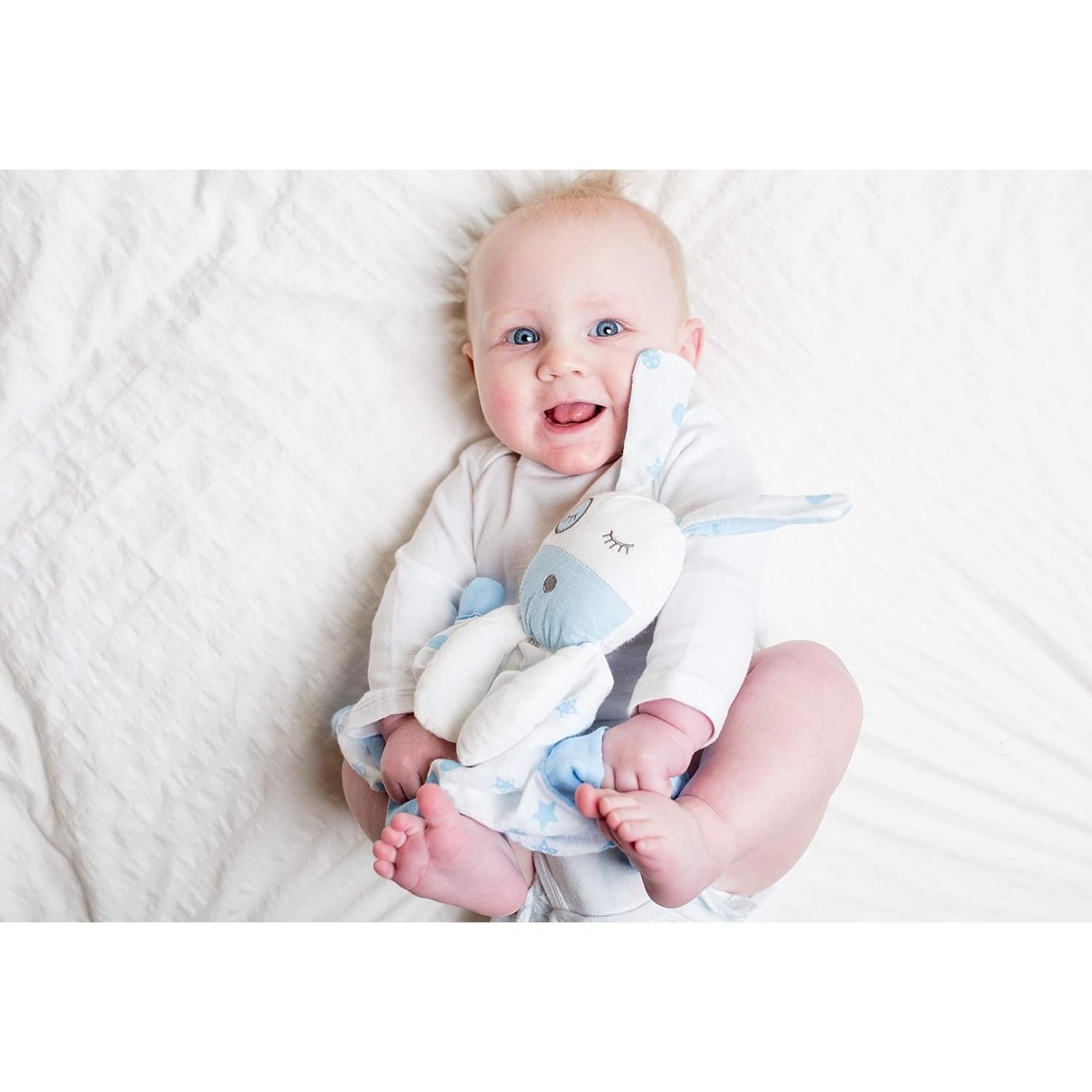 Juguete de Muselina Lulujo Cachorro Azul 38x38 cm