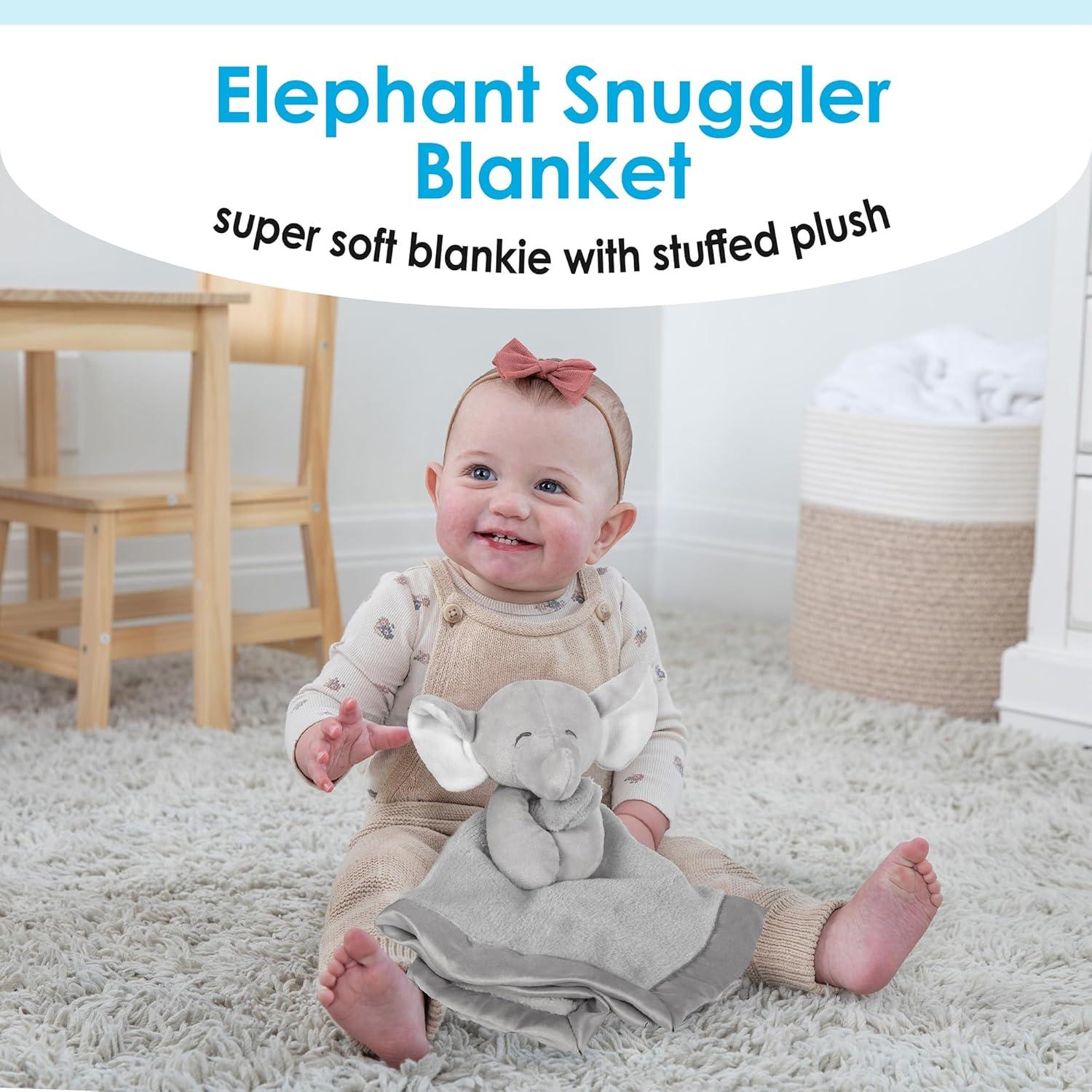 Manta de Seguridad para Bebés Kids Preferred Elefante Gris 35.5 cm