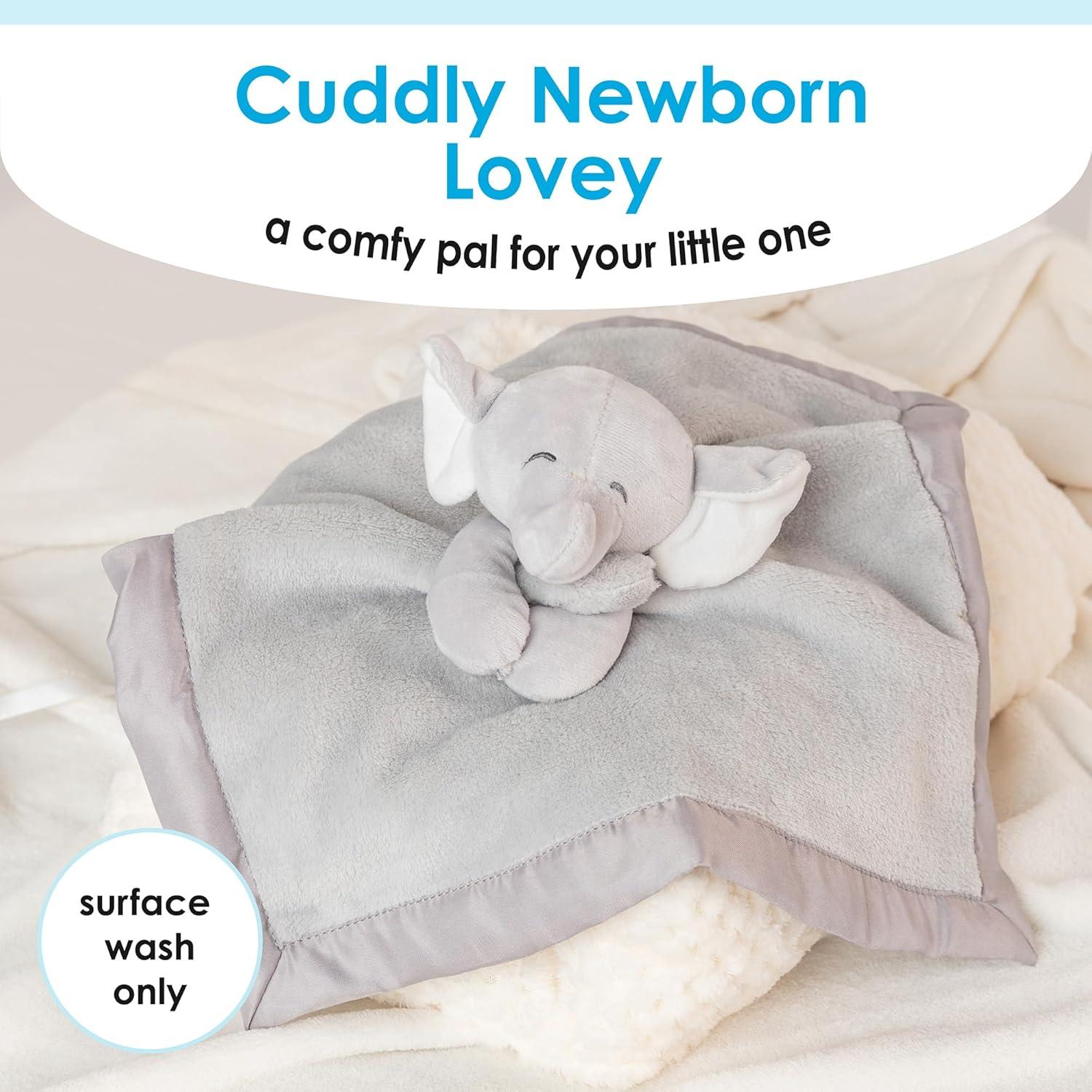 Manta de Seguridad para Bebés Kids Preferred Elefante Gris 35.5 cm