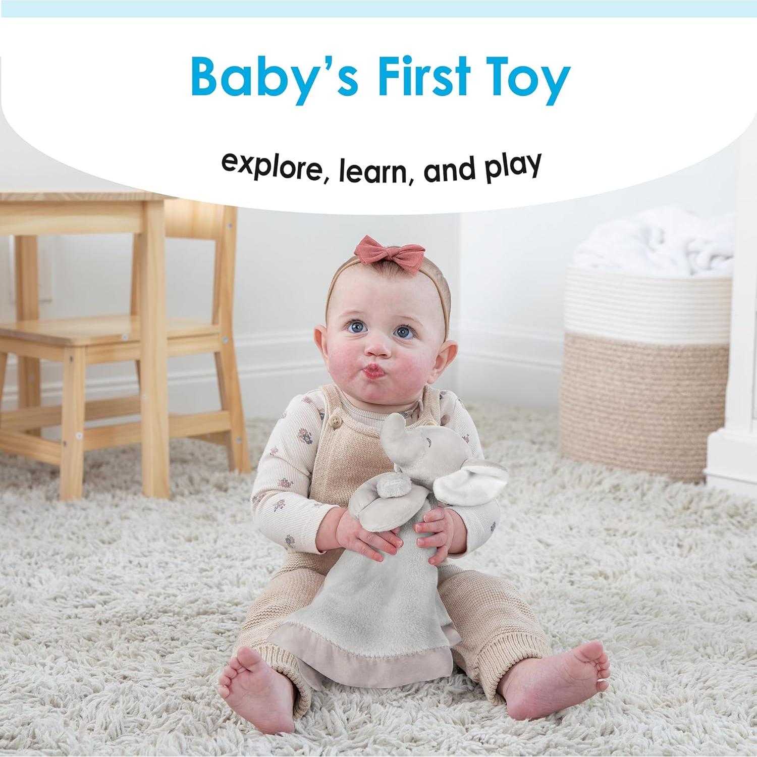 Manta de Seguridad para Bebés Kids Preferred Elefante Gris 35.5 cm